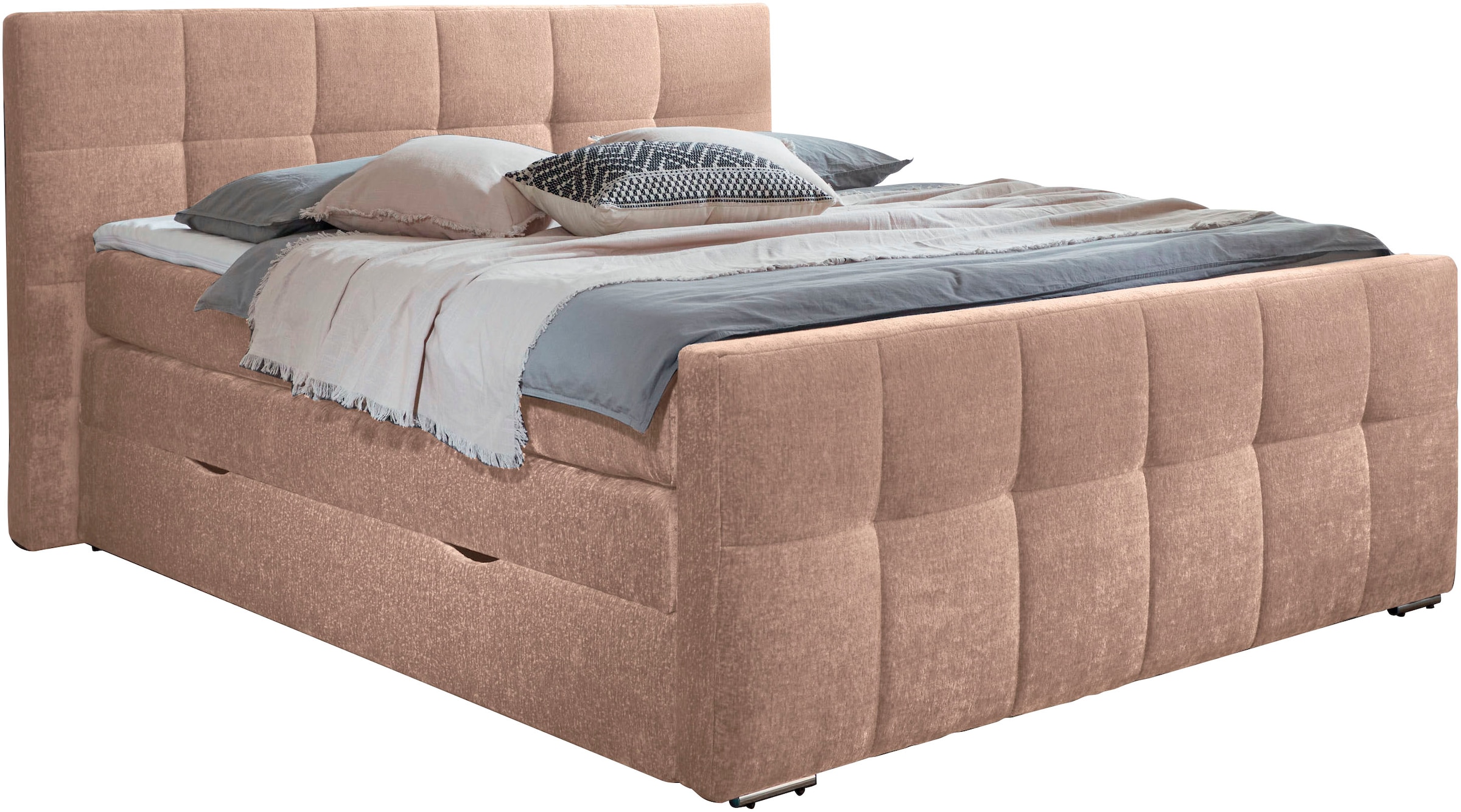 Places of Style Boxspringbett »Rosà«, H3/H3, H3/H4, H4/H4 möglich günstig online kaufen