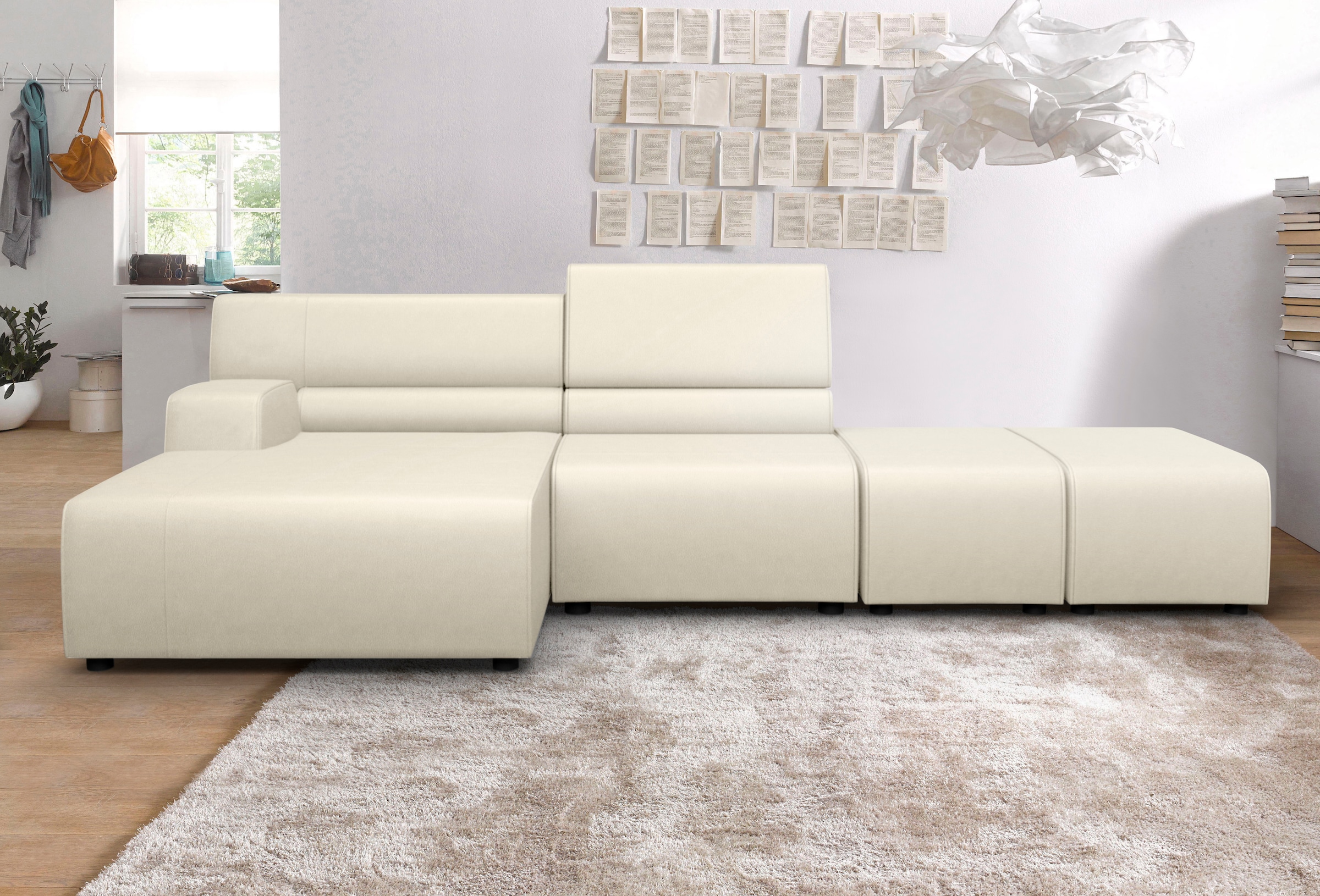 Egoitaliano Ecksofa »Babouche, Designsofa mit außergewöhnlichem Sitzkomfort günstig online kaufen