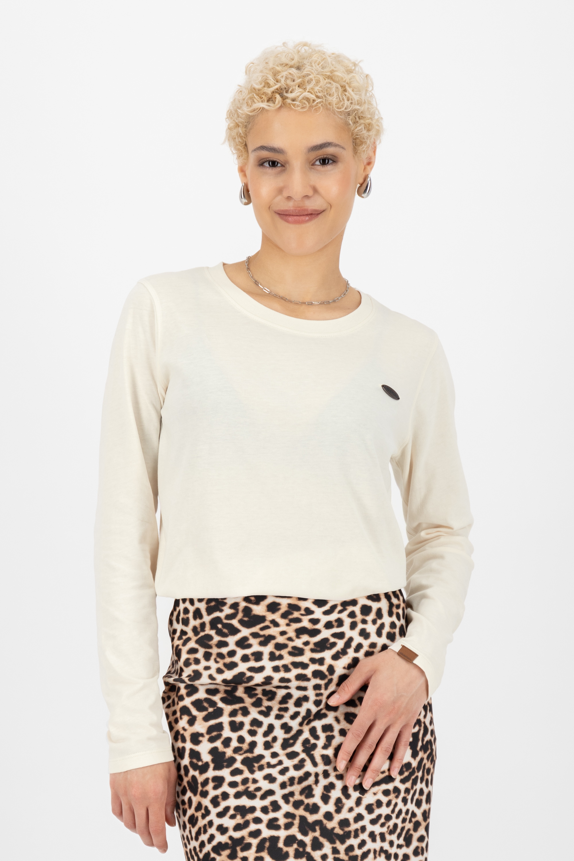 Alife & Kickin Langarmshirt »Damen LeaAK A« Figurnah geschnittenes Longsleeve Shirt mit Rundhalsausschnitt