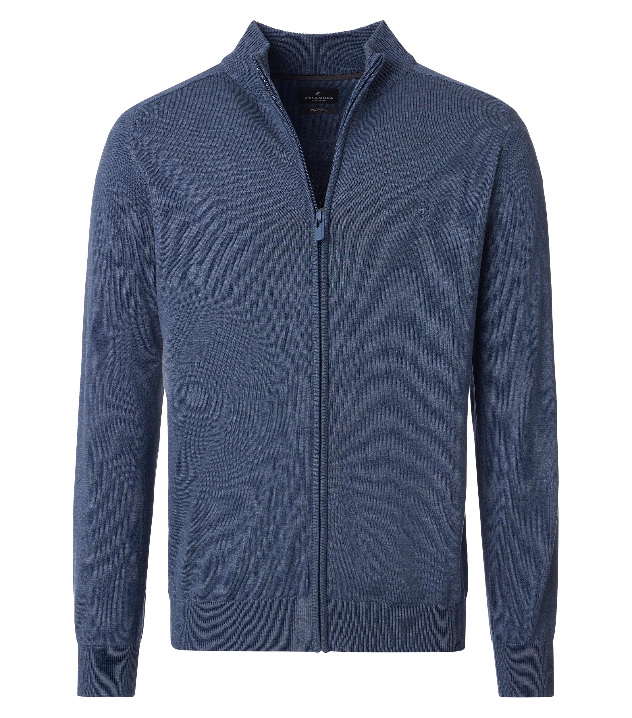 CASAMODA Strickjacke »Strickjacke« mit Stehkragen und Reißverschluss