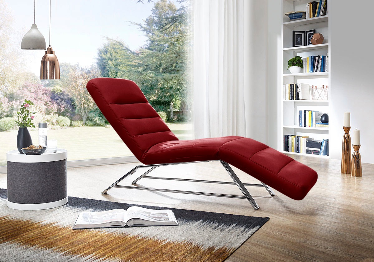 W.SCHILLIG Relaxliege »daily dreams«, Funktionsliege wahlweise mit Motor, Gestell Chrom, Breite 65 cm