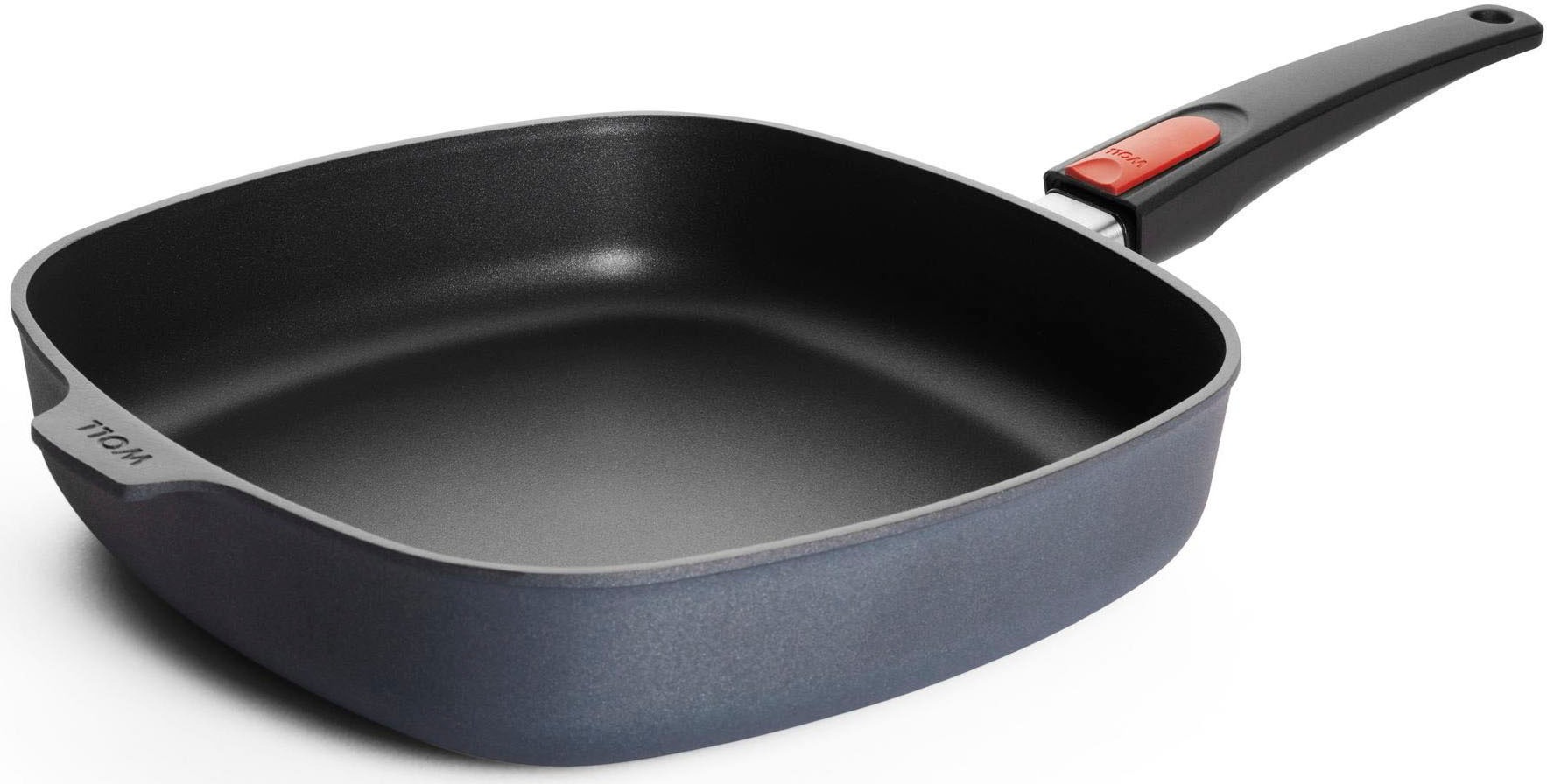 WOLL MADE IN GERMANY Bratpfanne »Diamond Lite«, Aluminium, (Set, 3 tlg.), Induktion, inkl. Spritzschutz, abnehmbarer Stiel, Made in Germany