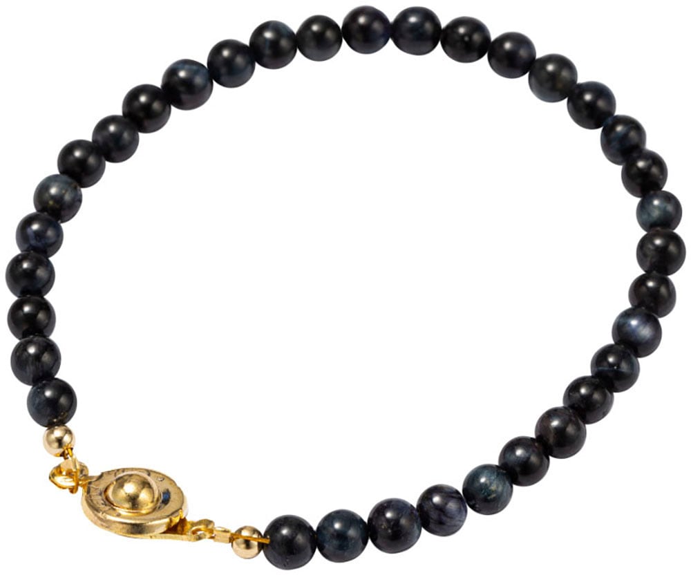 Firetti Armband »Schmuck Geschenk Edelstahl Armschmuck Armkette Edelstein Perlen« Made in Germany - mit Tigerauge