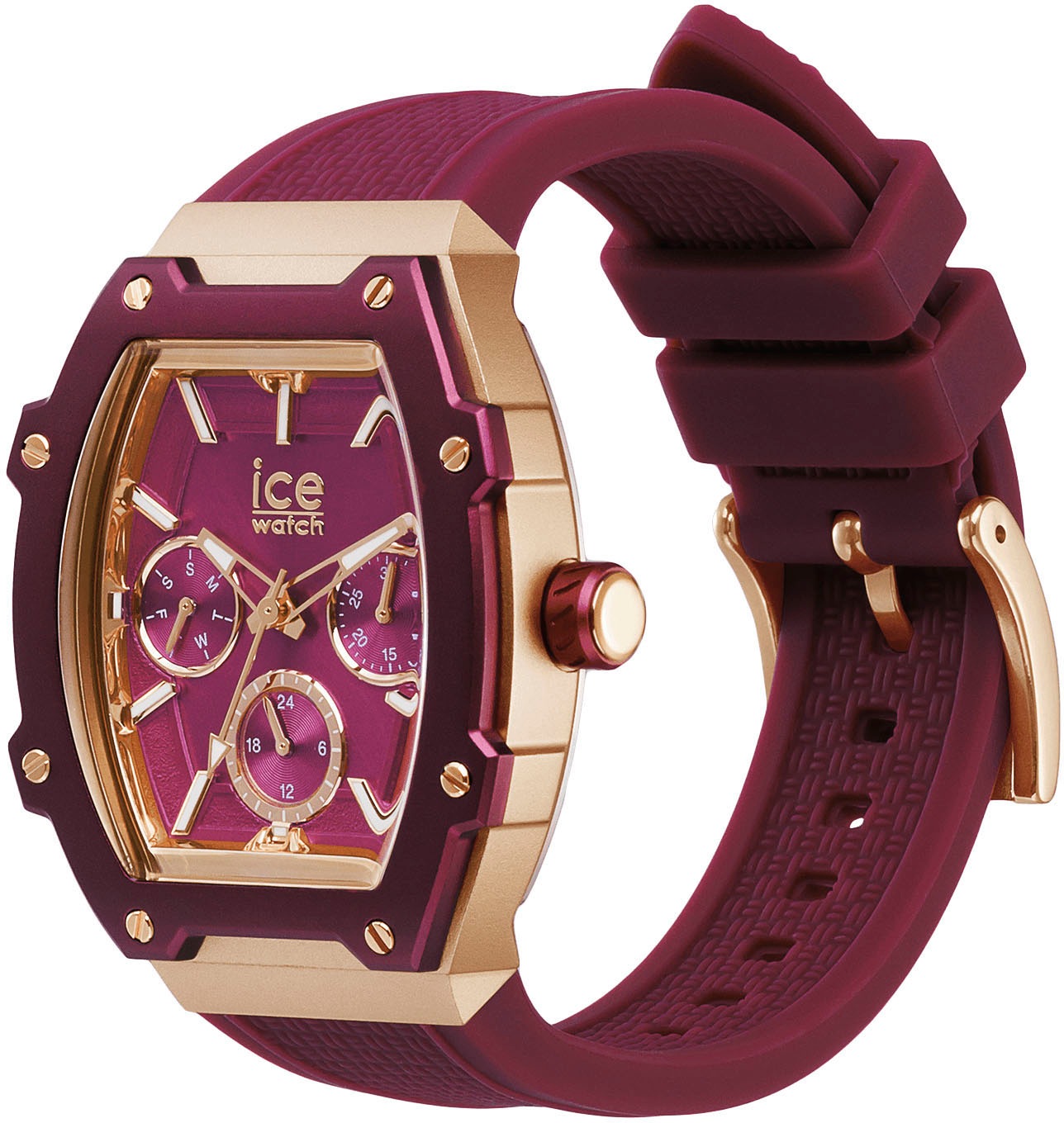 ice-watch Multifunktionsuhr »ICE boliday - Alu - Small - MT«, Quarzuhr, Armbanduhr, Damenuhr, analog, Datum, 12/24-Stunden-Anzeige