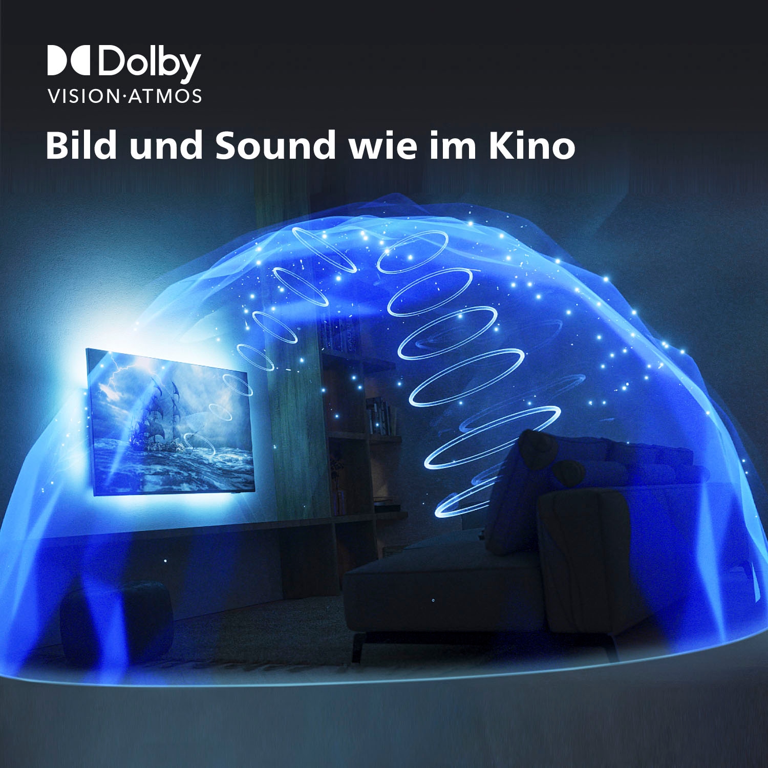 Philips OLED-Fernseher »65OLED708/12«, 4K Ultra HD, Android TV-Google TV-Smart-TV