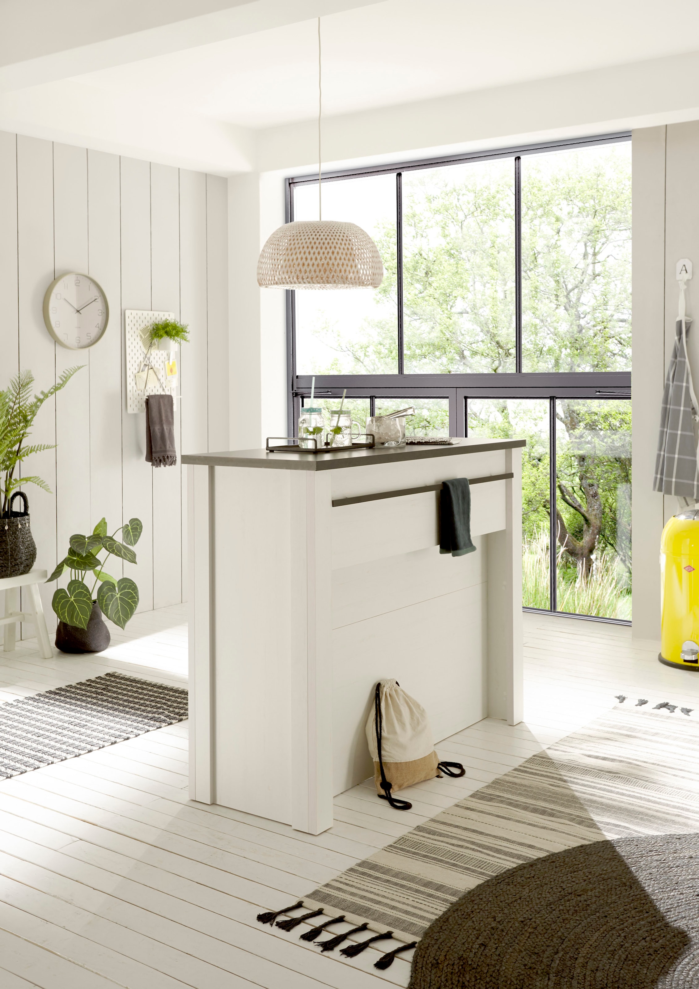 Home affaire Unterschrank »Sherwood« mit Handtuchhalter aus Metall, Höhe 106 cm