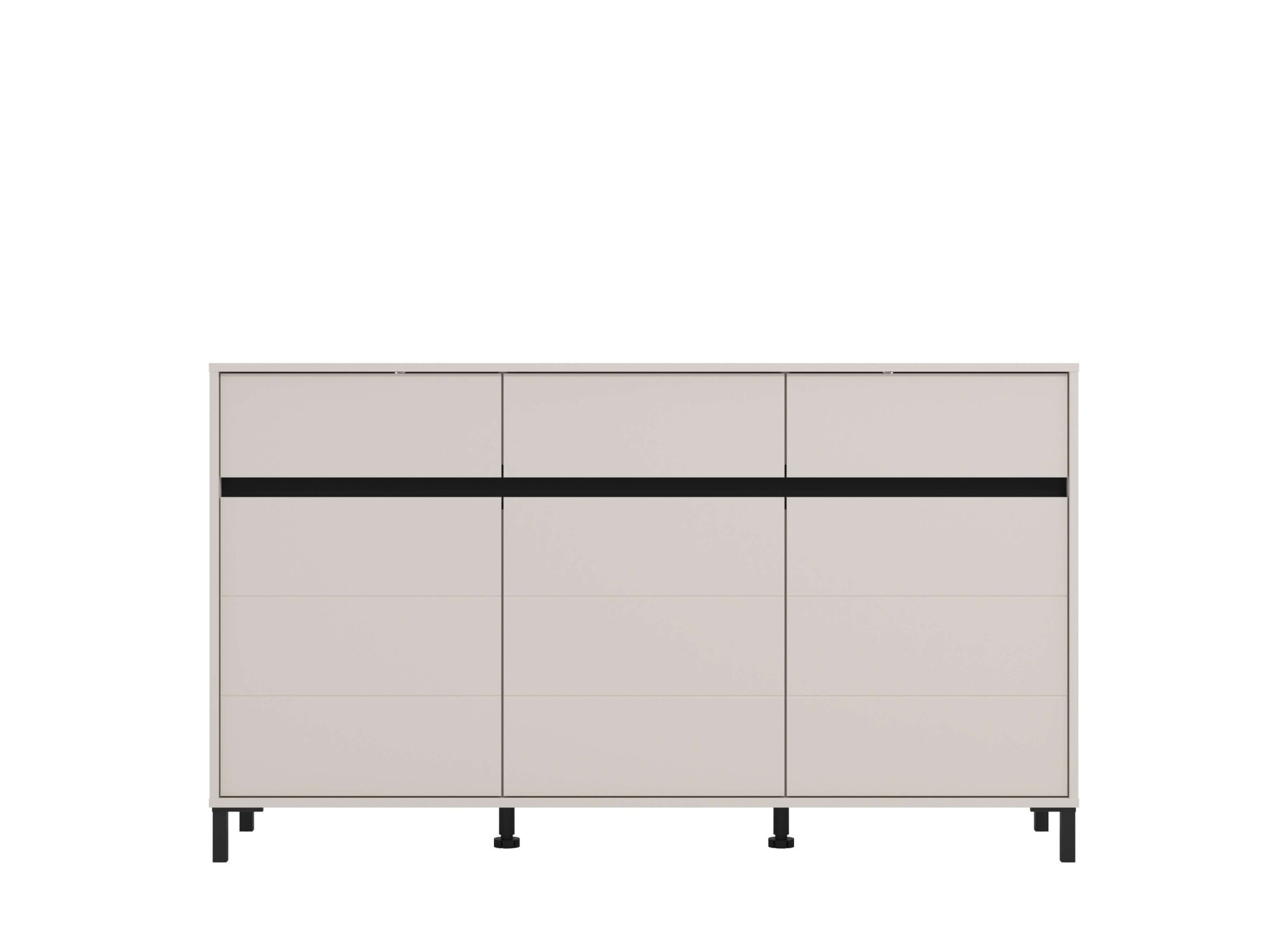 INOSIGN Sideboard »Marron, Kommode, vielseitig einsetzbar«, Breite 157 cm, mit 3 Schubladen, hinter je Tür 2 Fächer
