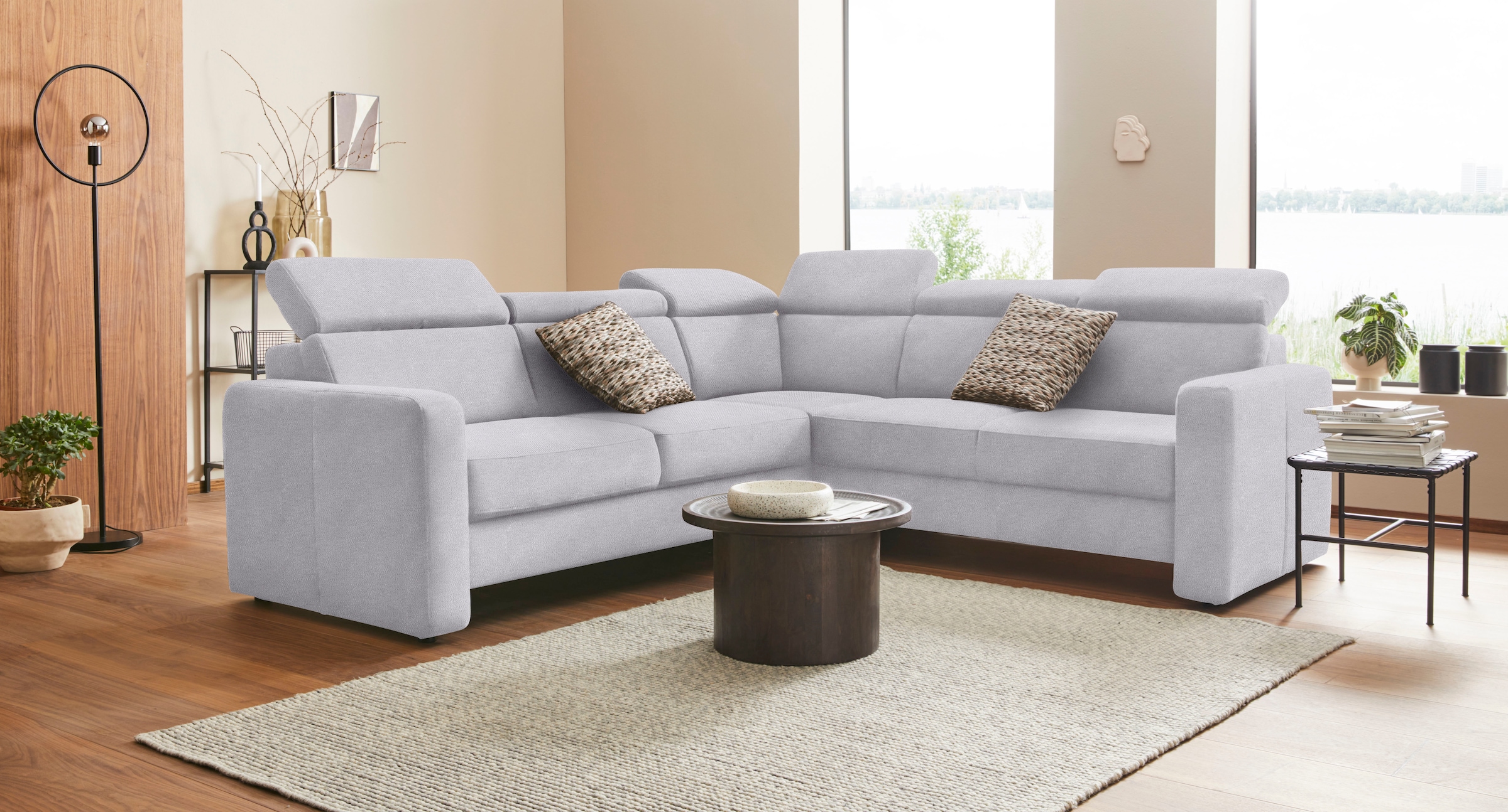 sit&more Ecksofa »Bologna L-Form«, Kopfteilverstellung, wahlweise mit Bettf günstig online kaufen
