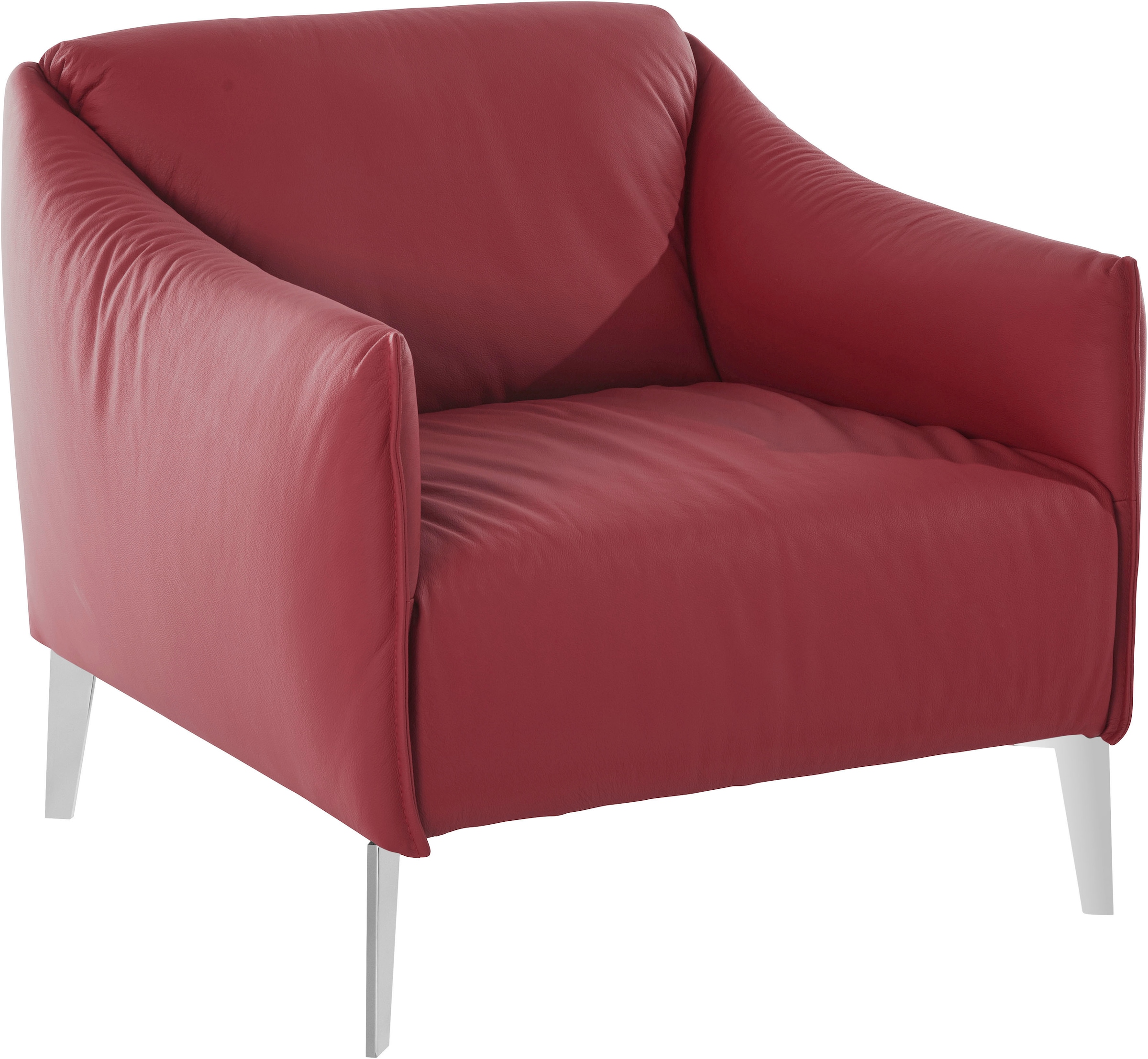 W.SCHILLIG Cocktailsessel »sally Designsessel, Loungesessel,«, mit Metall-Winkelfüßen in Chrom glänzend