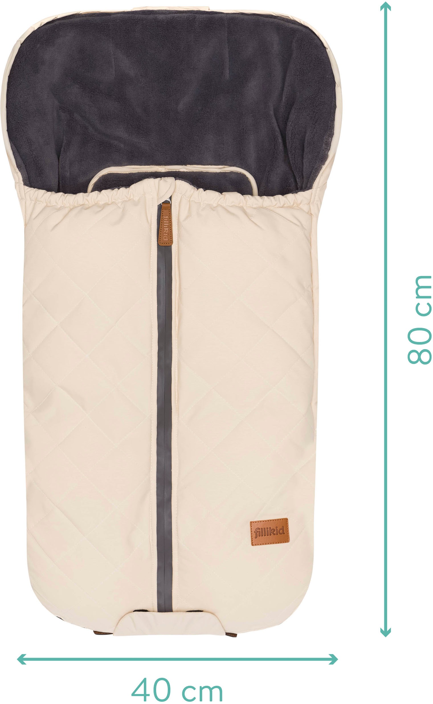 Fillikid Fußsack »Nevado, Winterfußsack, ivory«