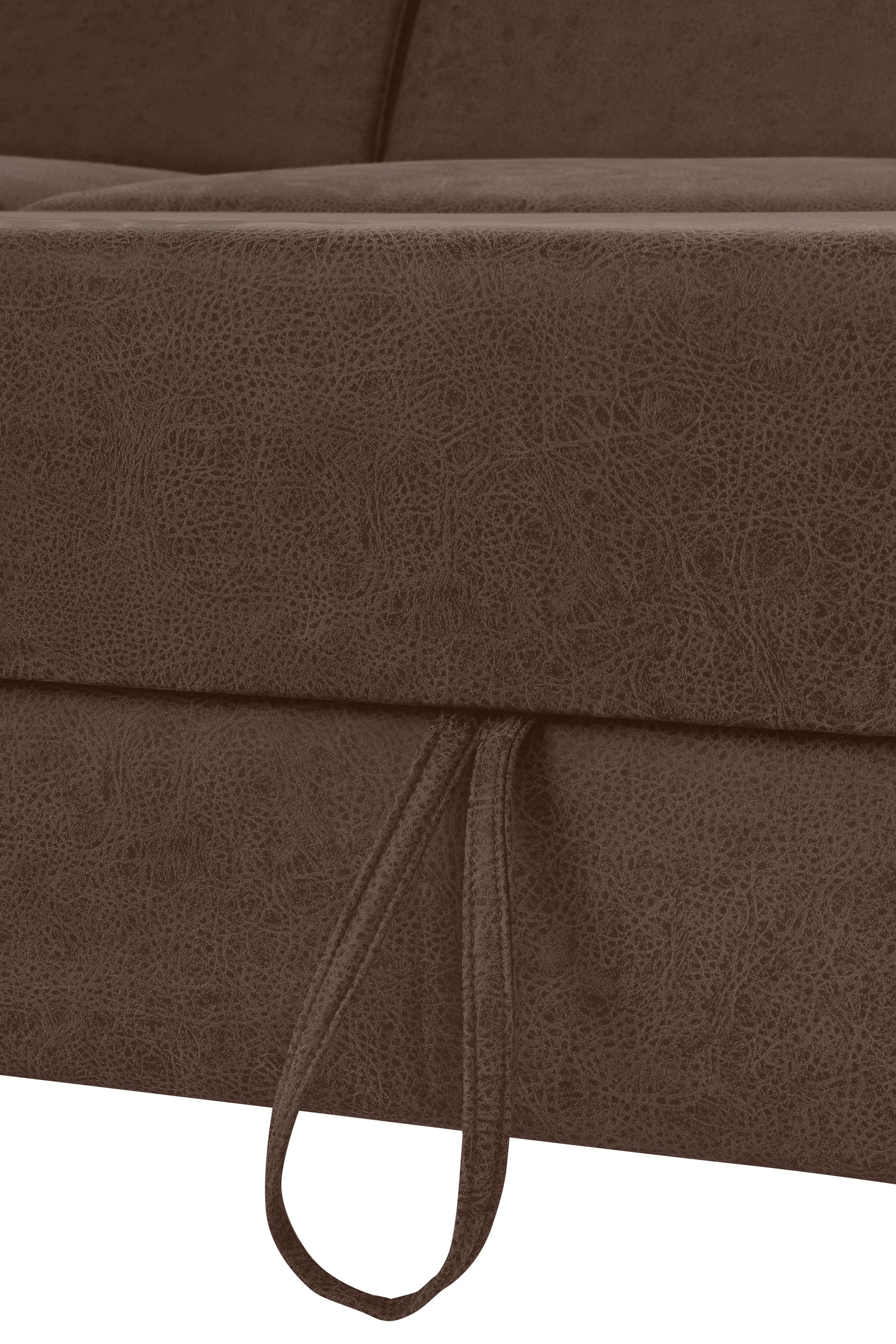Home affaire Ecksofa »Palmera L-Form«, Federkern, wahlweise mit Bettfunktion und mit/ohne Bettkasten