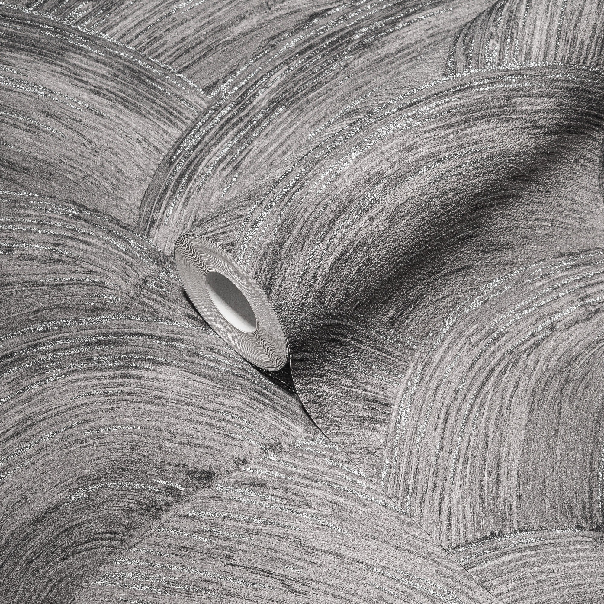 living walls Vliestapete »Metropolitan Stories. Travel Styles. Tapete Abstrakt«, matt-gemustert-neutral, Kunst Tapete Kreise Strukturiert Designtapete Tapeten Wohnzimmer Flur