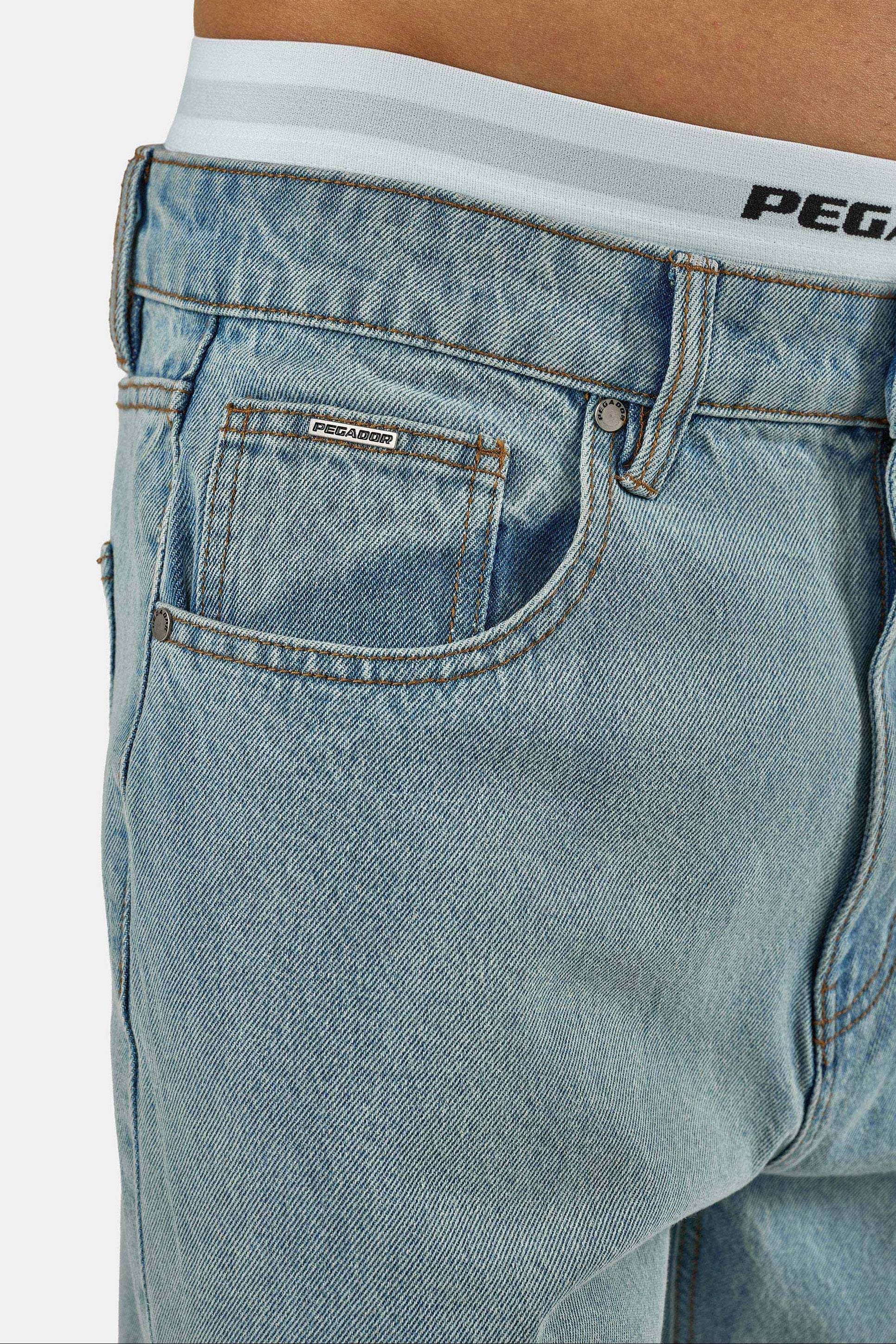 PEGADOR Loose-fit-Jeans »Baltra Baggy Jeans« Baumwolle, loose fit