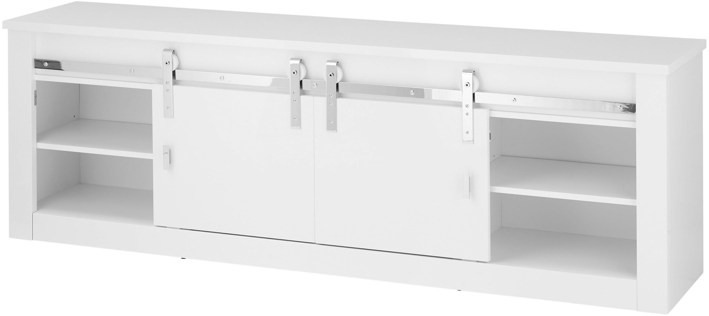 Home affaire Lowboard »Daytona, moderner TV-Unterschrank, Kommode in Weiß Hochglanz«