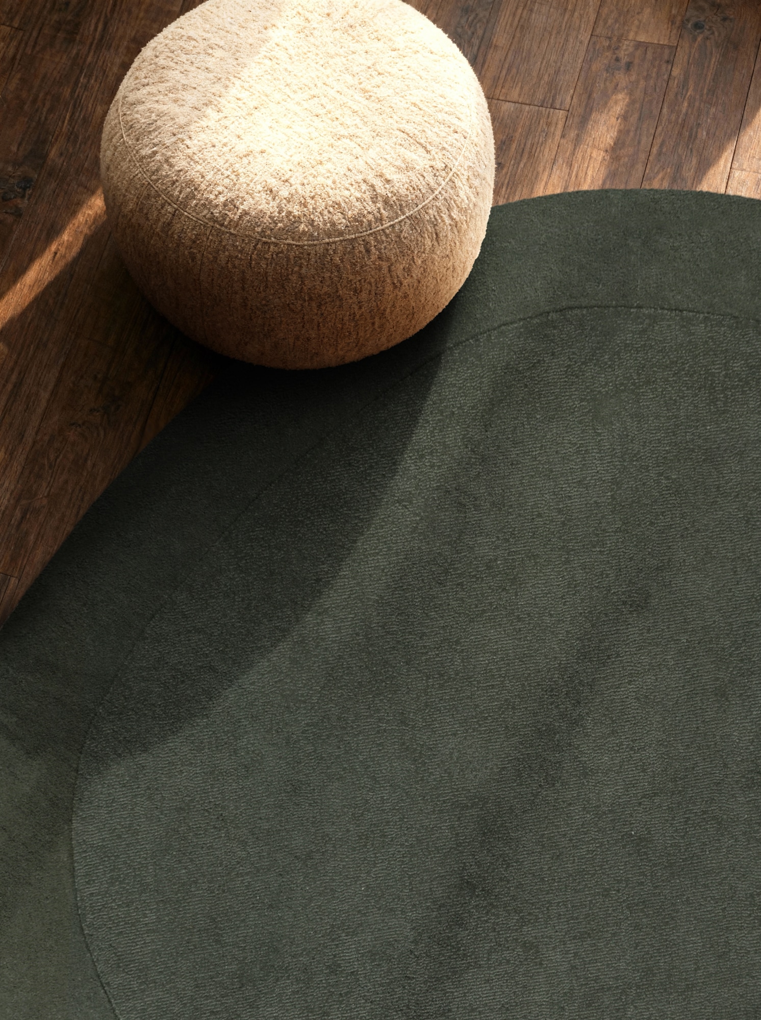 Villeroy & Boch Teppich »Wollteppich Kari« rund 17 mm Höhe Handgewebt, Wolle, Bordüre, Einfarbig, Läufer, Wohnzimmer, Organisch