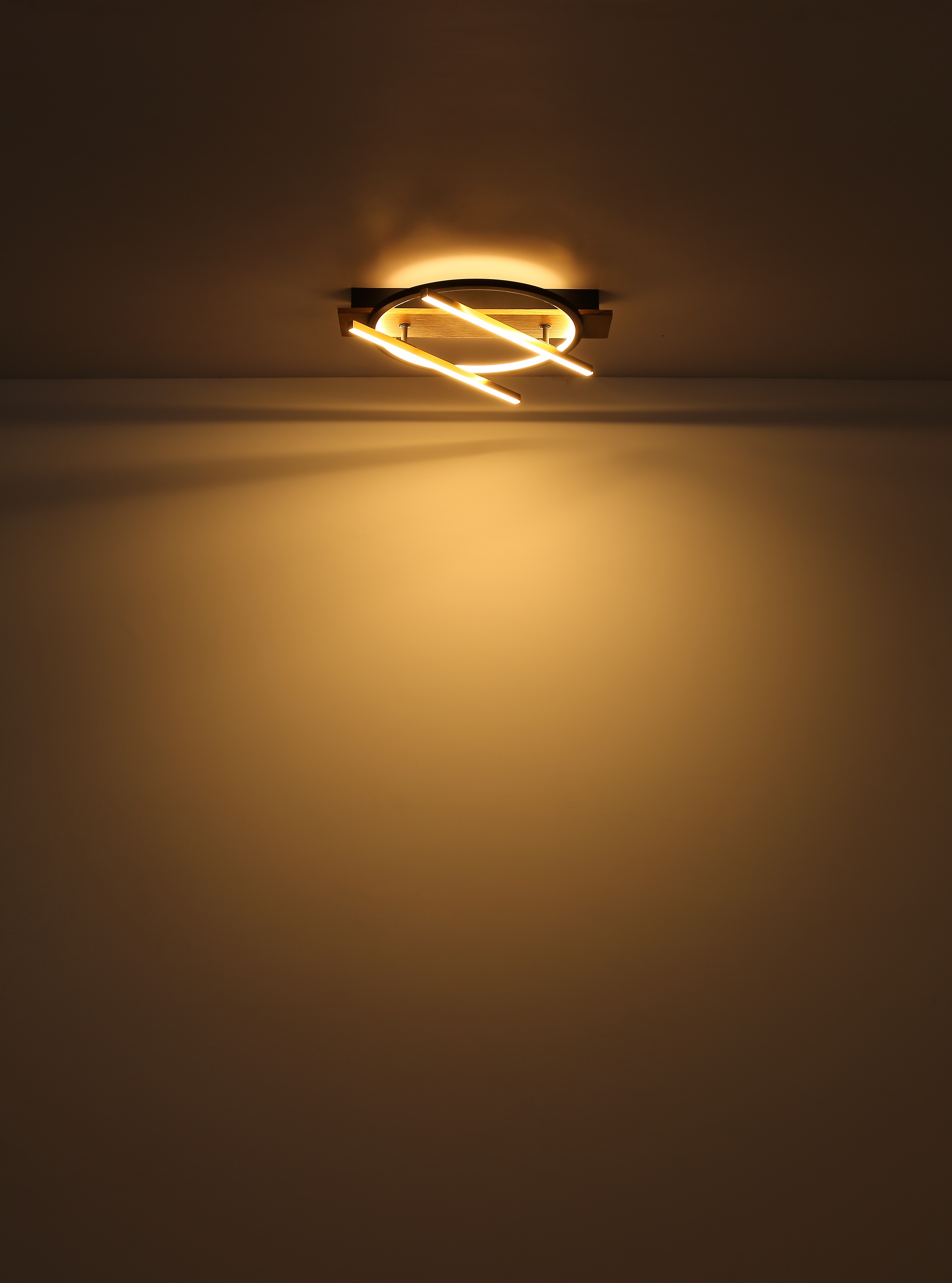 GLOBO LIGHTING LED Deckenleuchte »BEATRIX«, Leuchtmittel LED-Modul | LED fest integriert, Deckenlampe/Wohnzimmer/Schlafzimmer/modern/Holz
