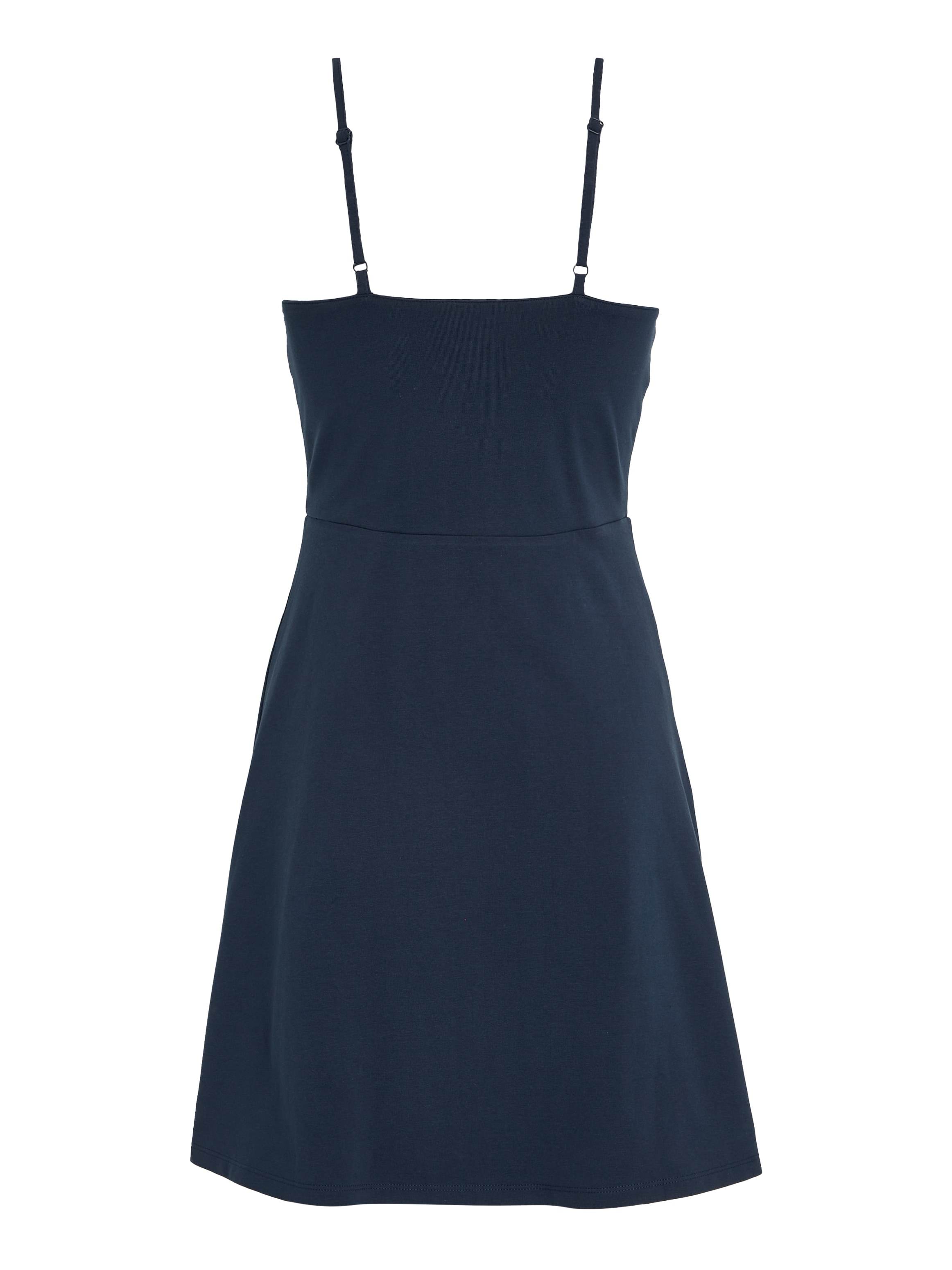 Tommy Jeans Spaghettikleid »TJW ESSENTIAL STRAP FLARE DRESS«, mit verstellbaren Spaghettiträgern