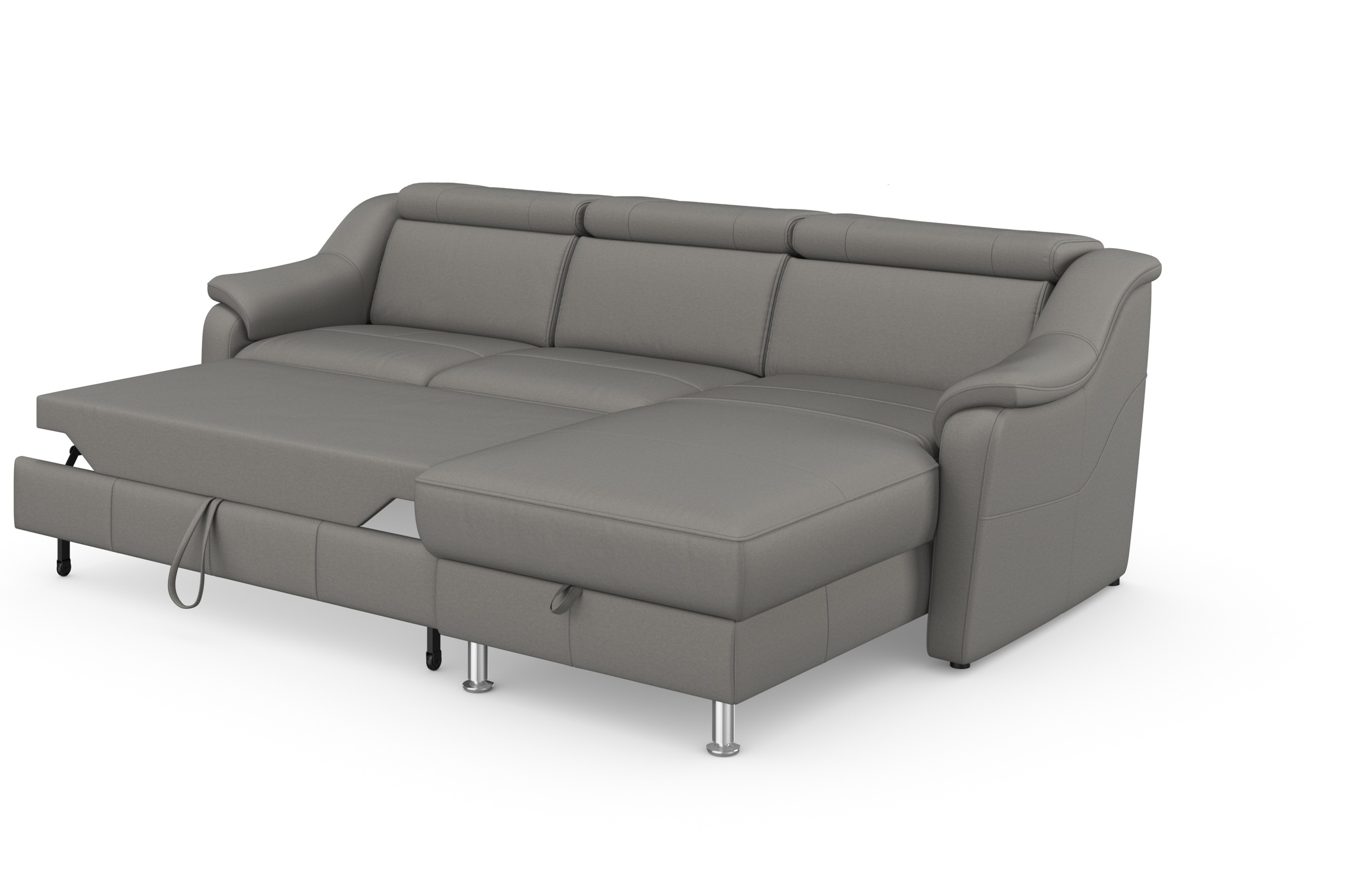 sit&more Ecksofa »Freetown L-Form«, inklusive Kopfteilverstellung und komfortablem Federkern