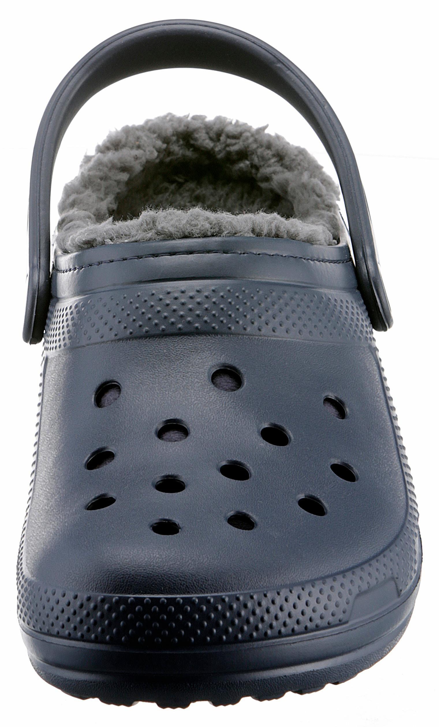 Crocs Hausschuh »Classic Lined Clog«, Gartenclog, Schlappen, Clog, mit kuscheligem Fellimitat