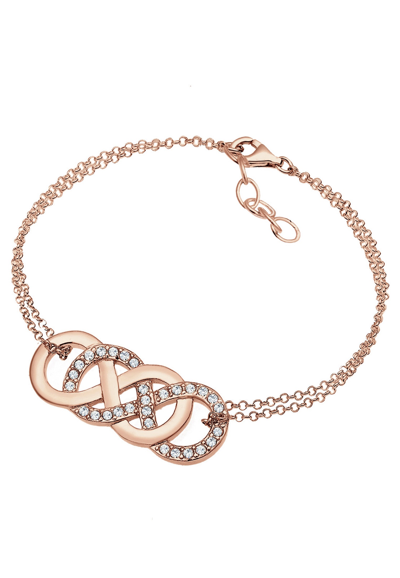Elli Armband »Infinity Liebe Kristalle 925 Silber«