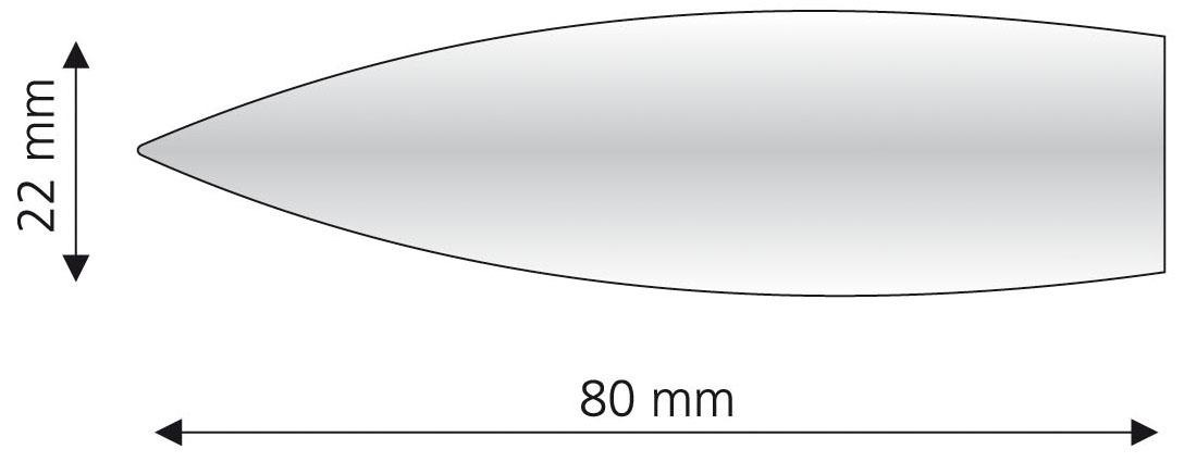 Liedeco Gardinenstangen-Endstück »Bullet«, (Set, 2 St.), für Gardinenstangen Ø 16 mm