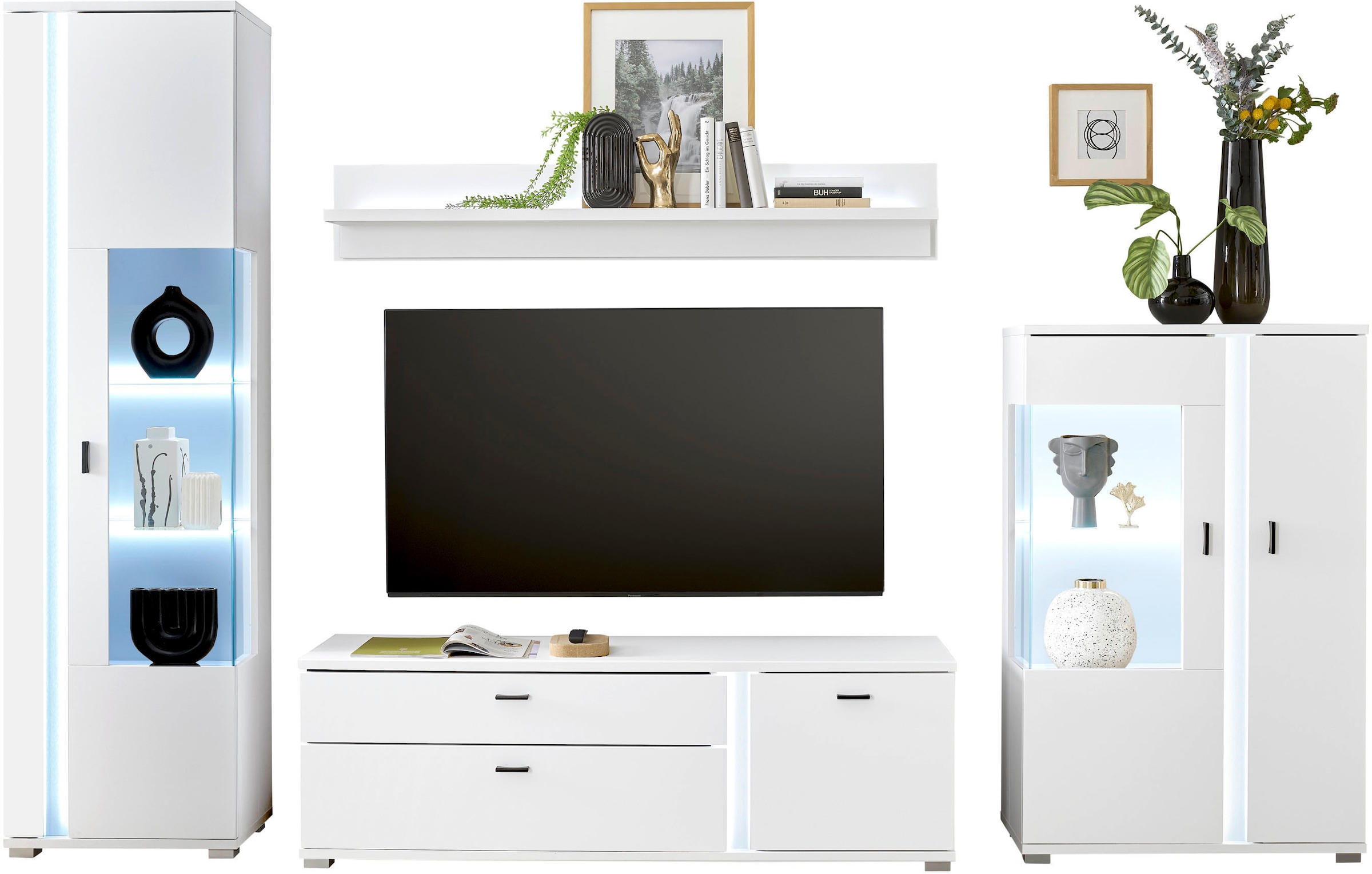 INOSIGN Wohnwand »LONG ISLAND« Set, 4 Stk. tlg. günstig online kaufen