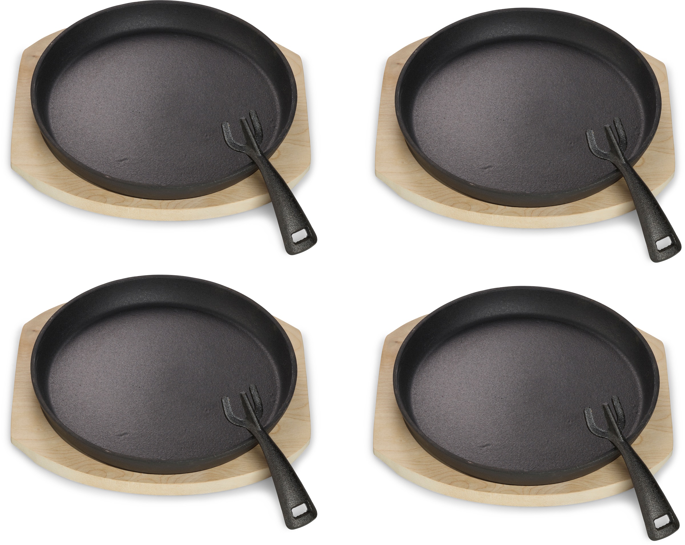 ECHTWERK Servierpfanne »4x Bratpfännchen "Rund"« Gusseisen Set, 4 Stk. tlg. günstig online kaufen