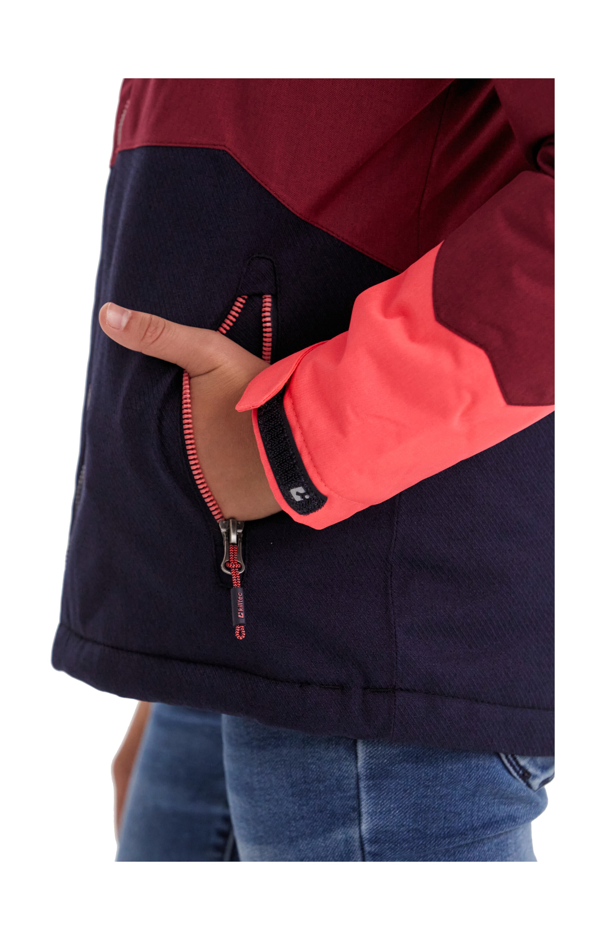 Killtec Outdoorjacke »Lynge GRLS JCKT B« Wasserdichte Winterjacke mit Kapuze, Fleece, verstellbaren Ärmeln