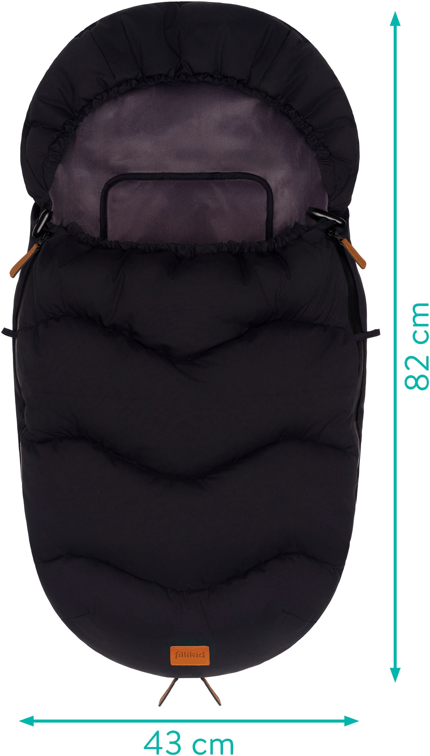 Fillikid Fußsack »Nuptse Gr.0 Winterfußsack, schwarz«