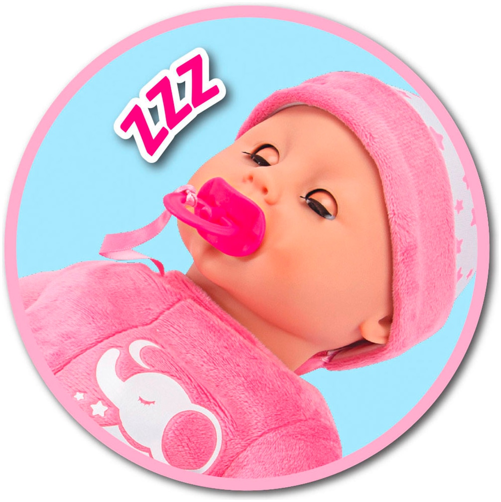 SIMBA Babypuppe »Laura Schlummerzeit«, mit Soundeffekt und realistische Atembewegungen