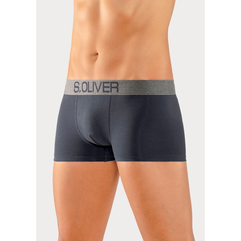 s.Oliver Boxershorts, (Packung, 4 St.)