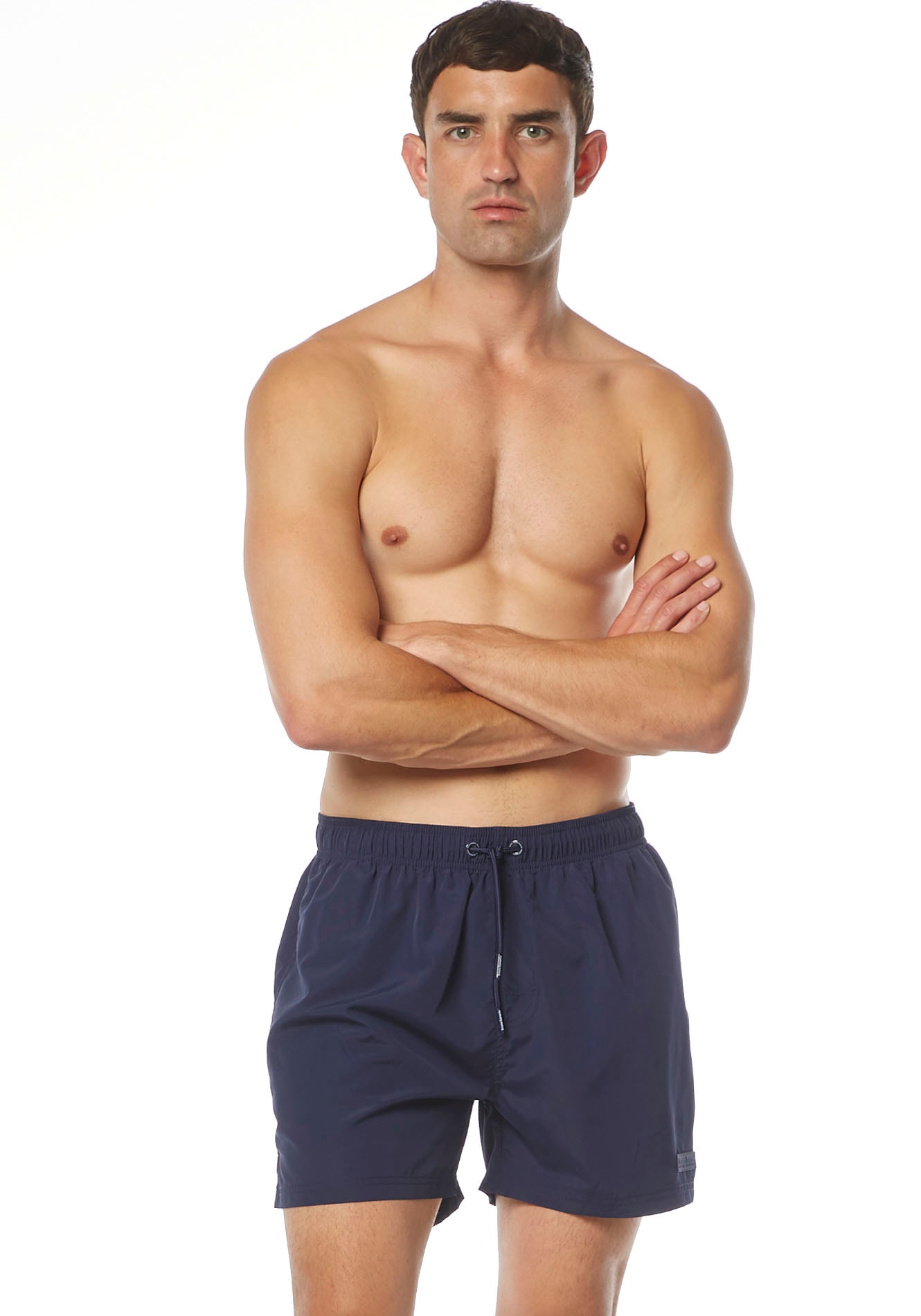 Bruno Banani Badeshorts »Boxer Wave Line 2.0 Swim«, mit Tunnel-Gummibund