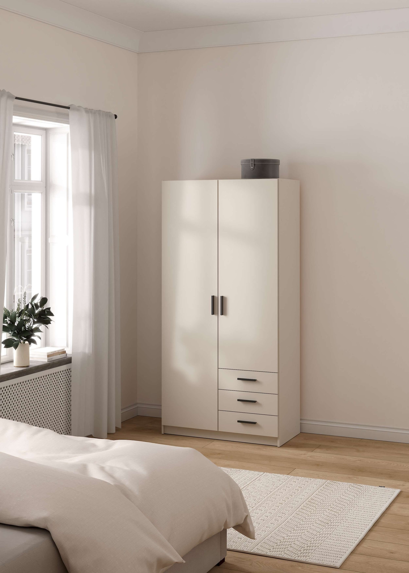 INOSIGN Kleiderschrank »Sprint , viel Stauraum, robuste Qualität, 3 Breiten 98, 147, 195 cm« viel Stauraum mit Türen, Schubladen und Einlegeböden, modernes Design