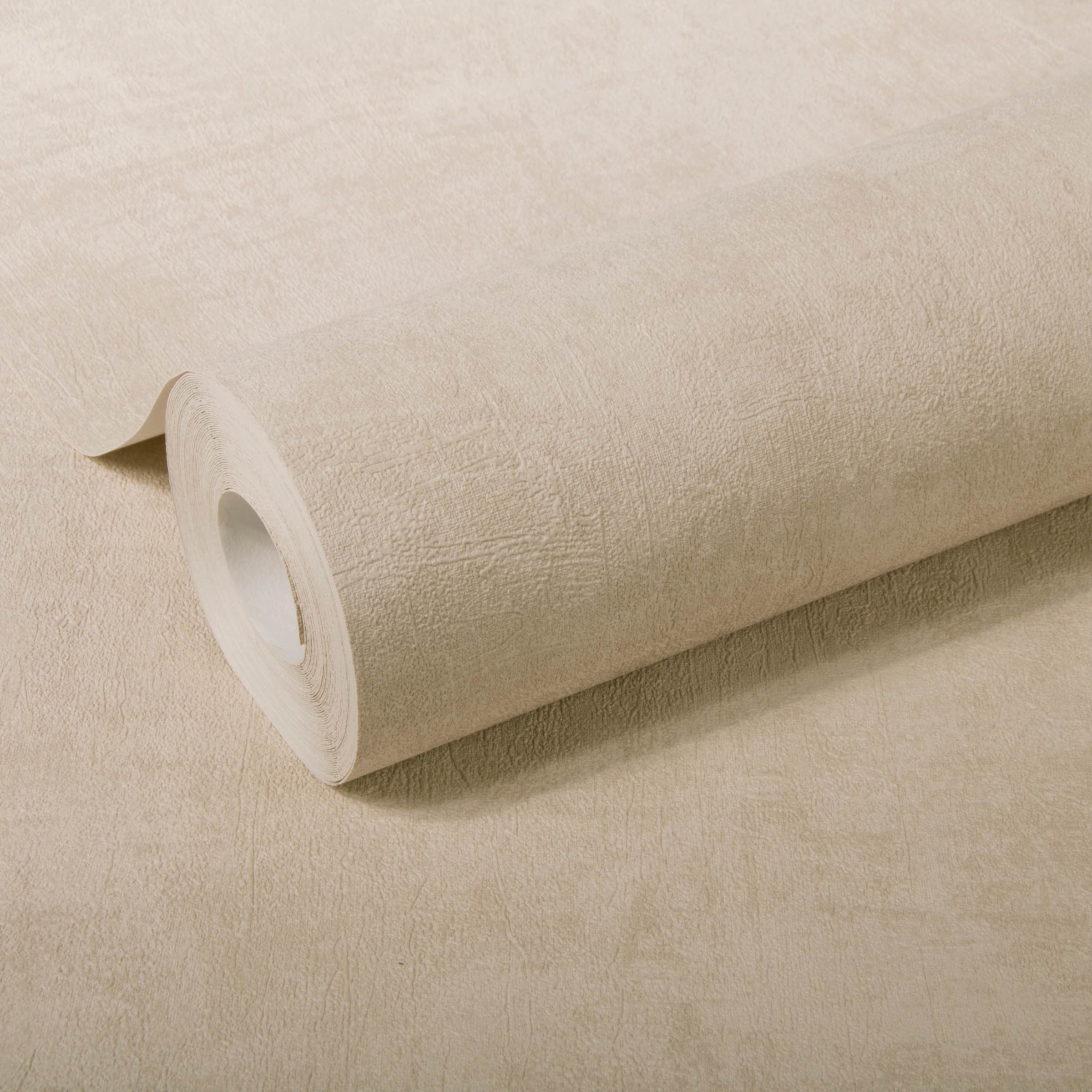 WOW Vliestapete »Beton Uni« Steinoptik geprägt Sand - 10m x 52cm