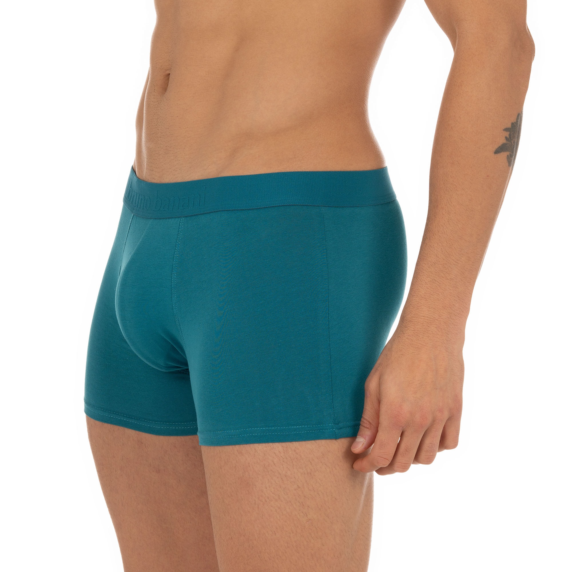 Bruno Banani Boxershorts »FLOWING«, (2er Pack), mit kontrastfarbenem Bündchen