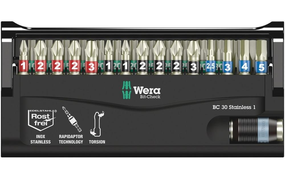 Wera Bit-Set »Bit-Check 30 Stainless« 30 Stk. tlg.