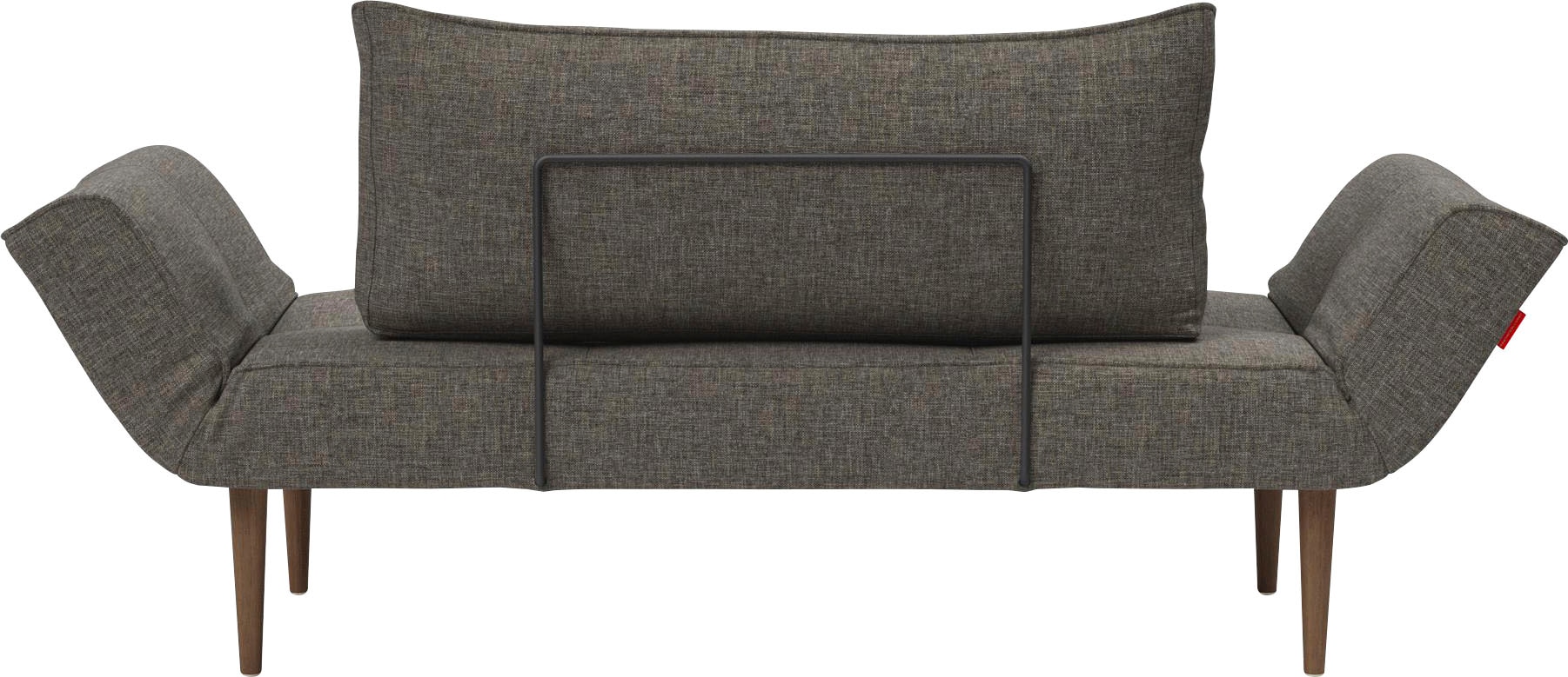 INNOVATION LIVING ™ Schlafsofa »Zeal Designsofa mit verstellbaren Armlehnen«, im Scandinavian Design, Styletto Beine, inklusive Rückenkissen