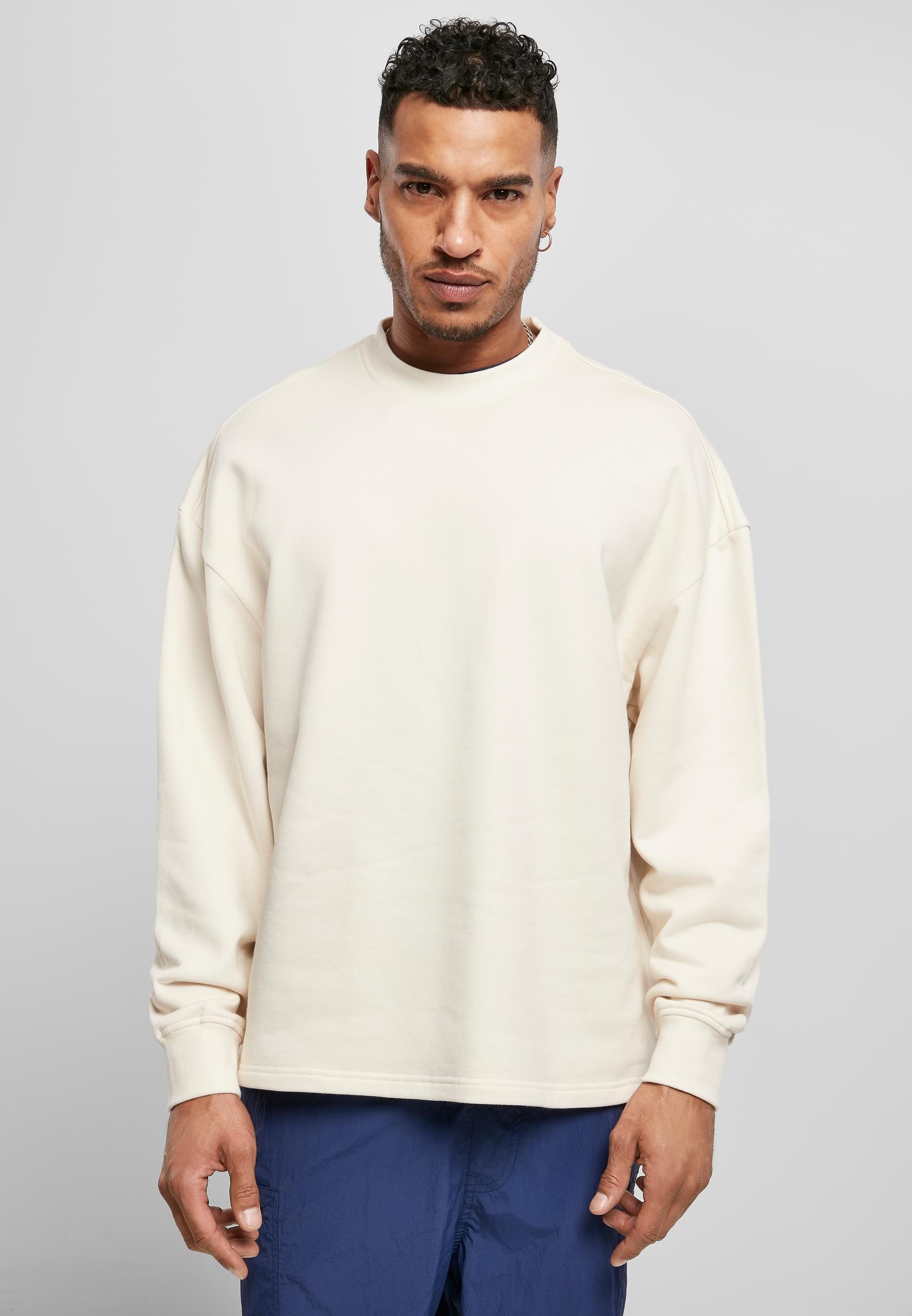 URBAN CLASSICS Rundhalspullover »Urban Classics Herren Organic Oversized Boxy Crew« 1 Stk. tlg.