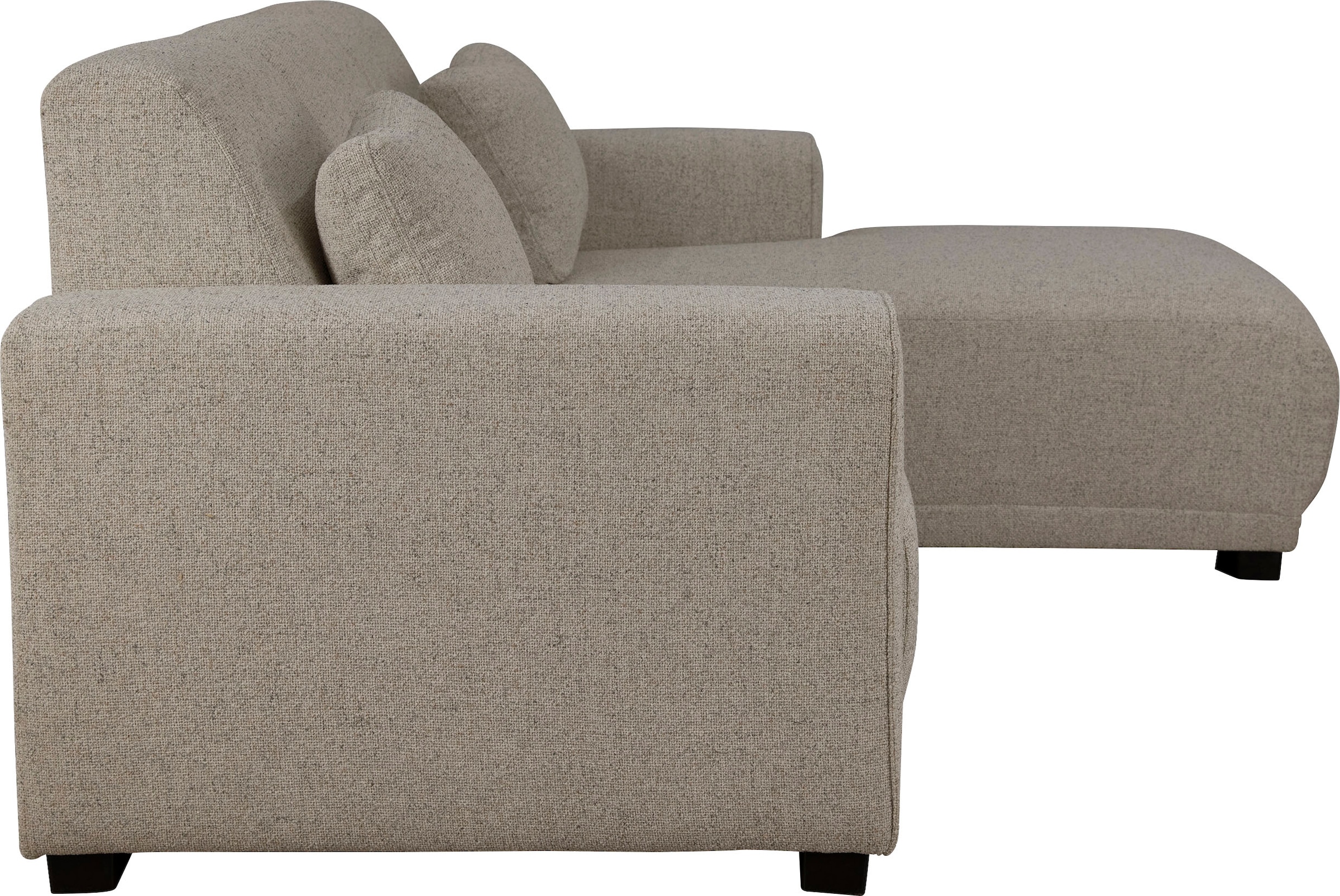 Home affaire Ecksofa »BORNHOLM L-Form mit Recamiere, Maße B/T/H: 234/162/85 cm«, Recamiere links oder rechts bestellbar, Wellenfederung, inkl. 2 Kissen