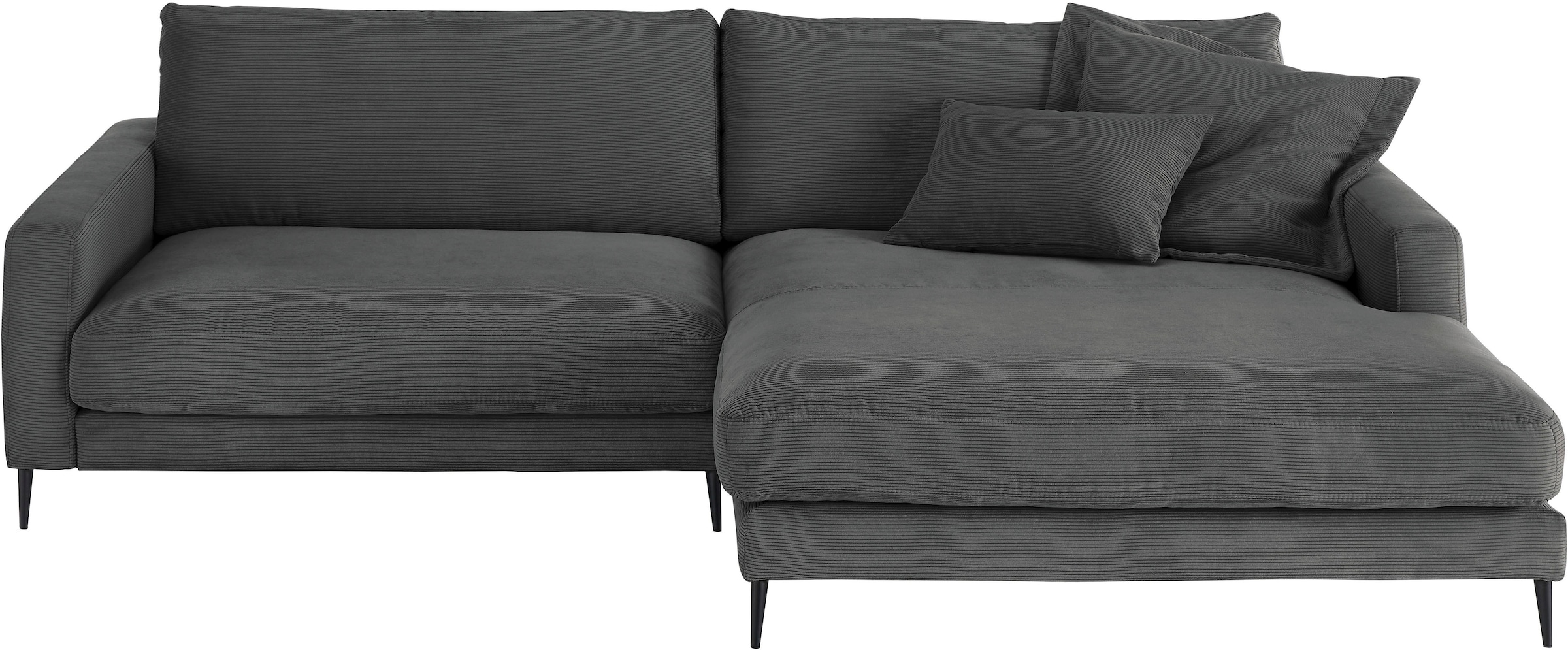 Home affaire Ecksofa »Downtown, B/T/H: 272/190/84 cm L-Form« weicher Sitzko günstig online kaufen
