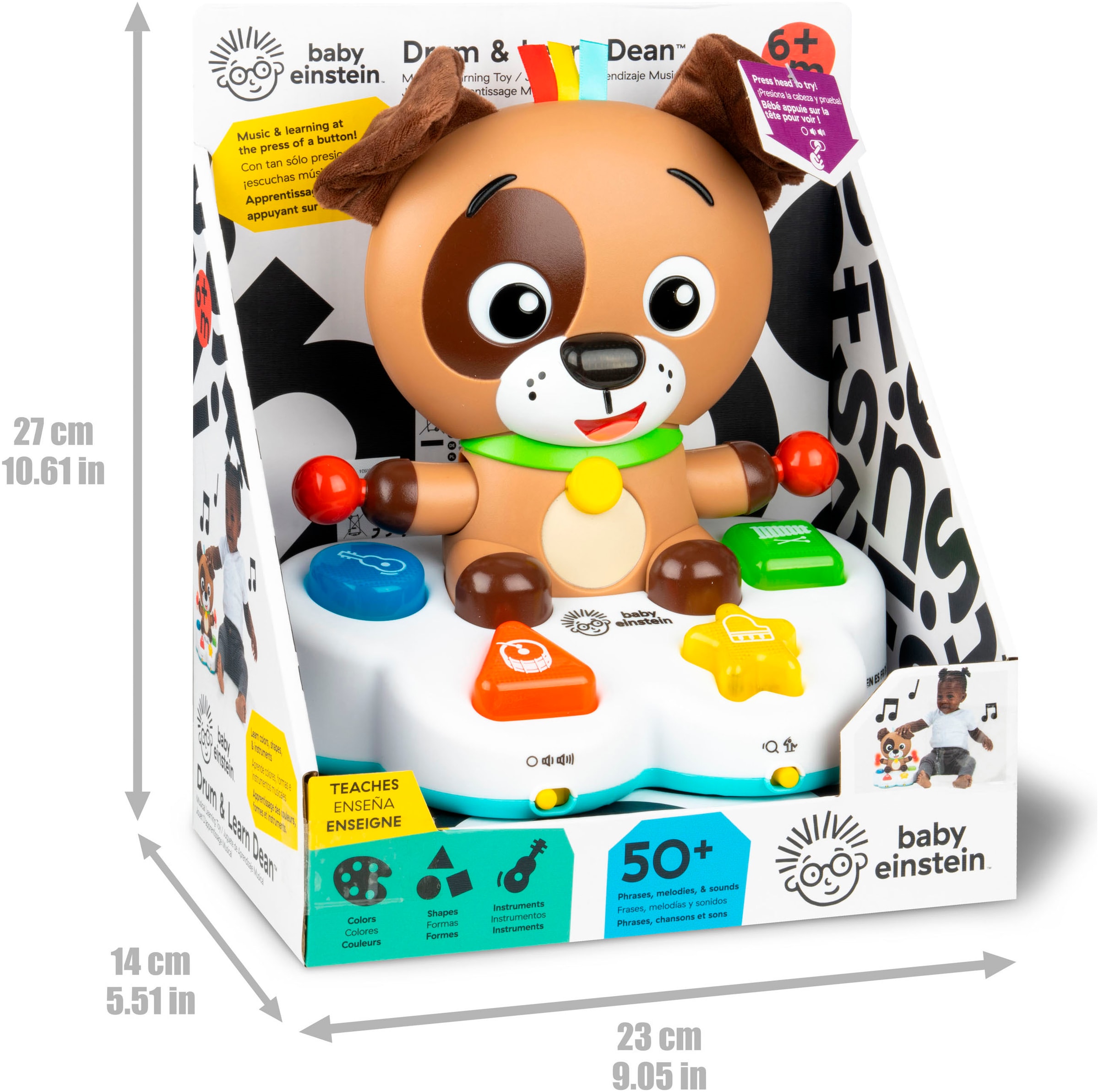 Baby Einstein Lernspielzeug »Drum & Learn Dean Musical Learning Toy«, mit Licht und Sound