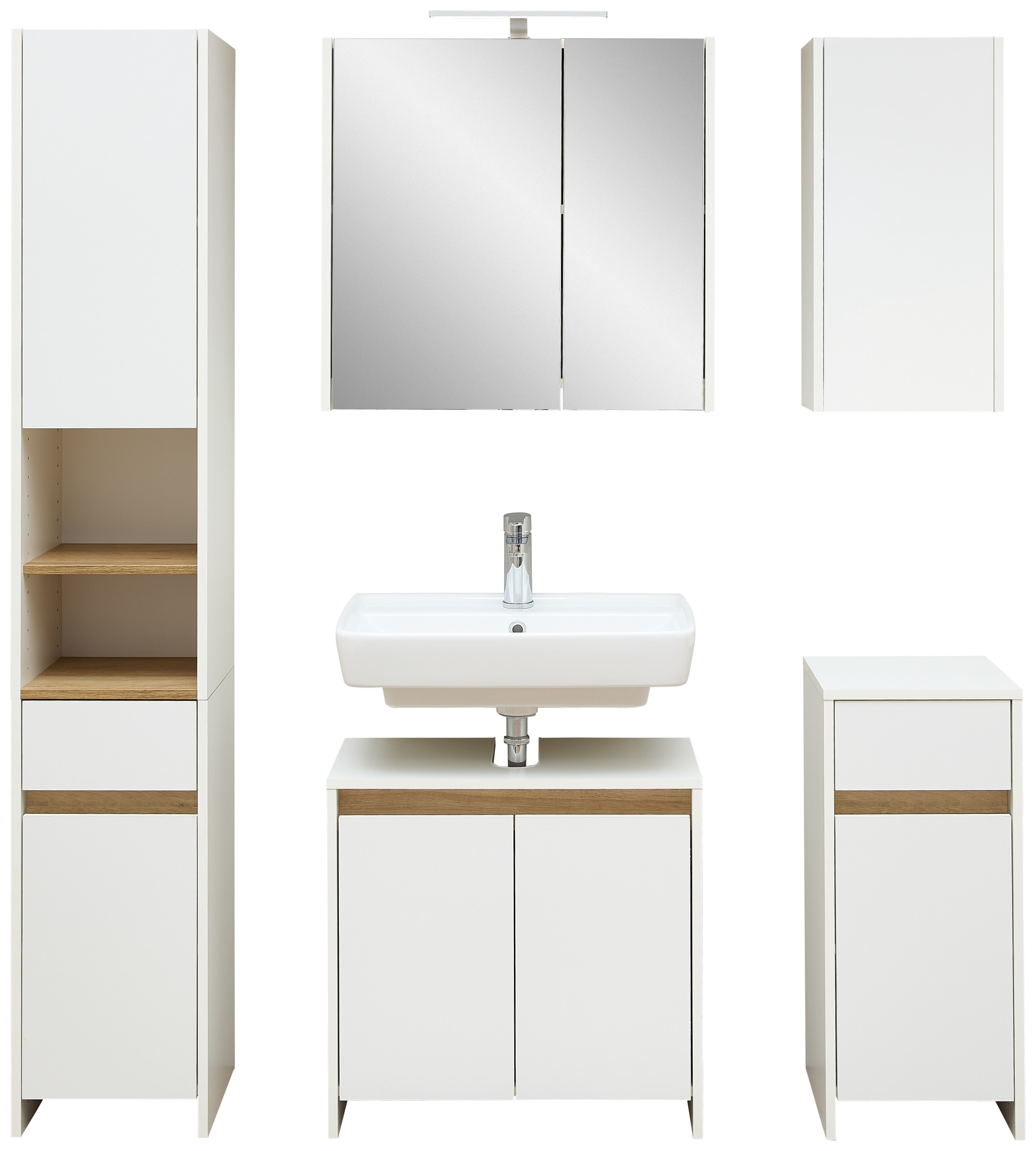 Saphir Badmöbel-Set »Quickset 100, Waschbeckenunterschrank mit Spiegelschra günstig online kaufen