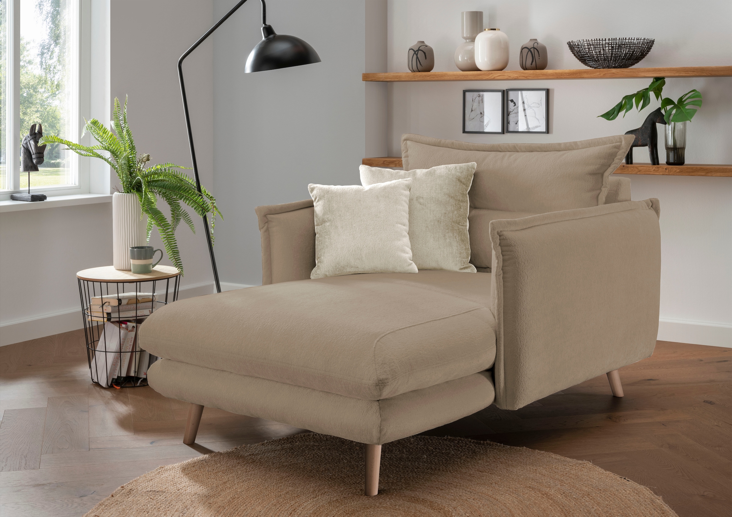 Home affaire Loveseat »Lazio« moderner Sessel mit einer bequemen Polsterung günstig online kaufen