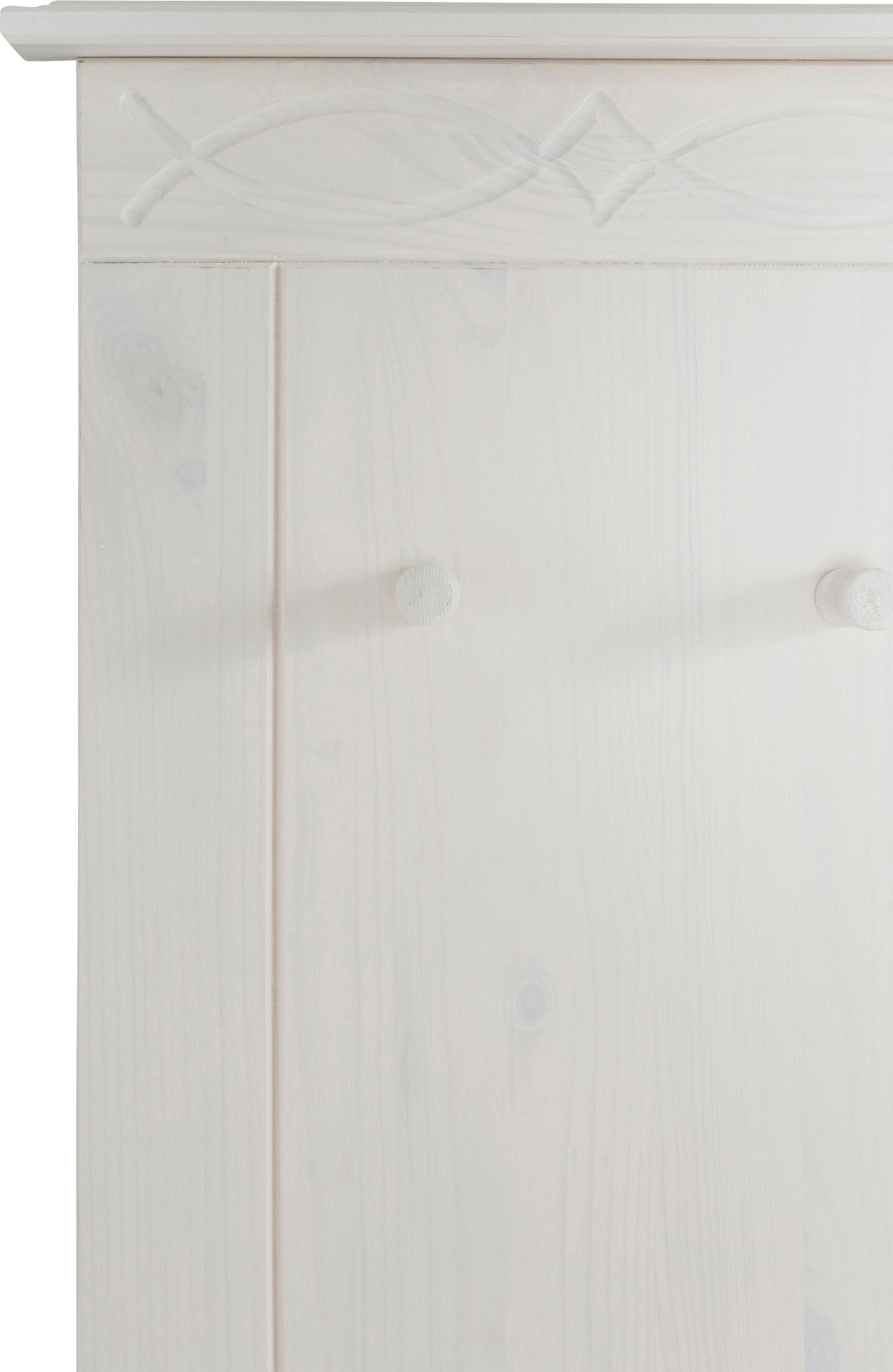Home affaire Garderobenpaneel »Indra«, aus massiver Kiefer, FSC®, 8 Haken, dezentes Ornament