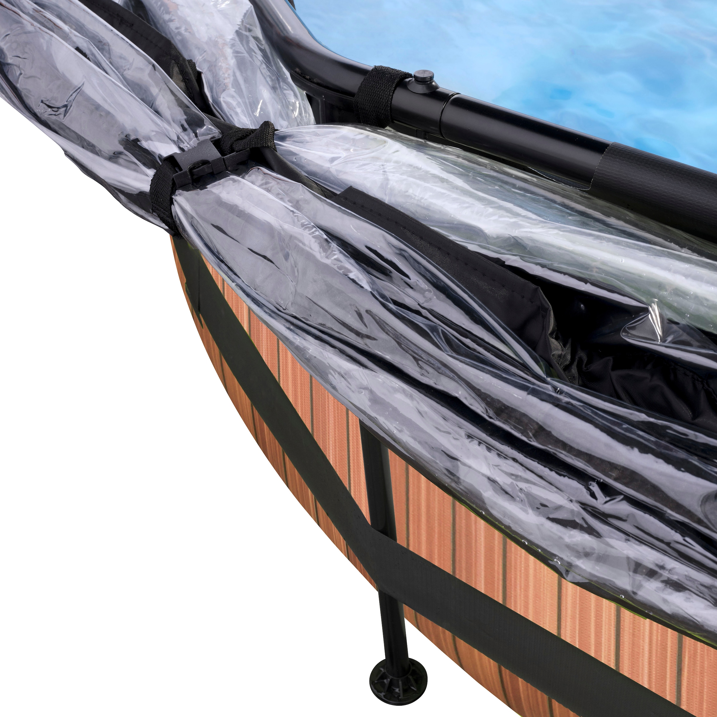EXIT Framepool »inkl. multifunktionaler Abdeckung«, (Set, 3 tlg.), ØxH: 244x76 cm, mit Kartuschenfilter und Abdeckung