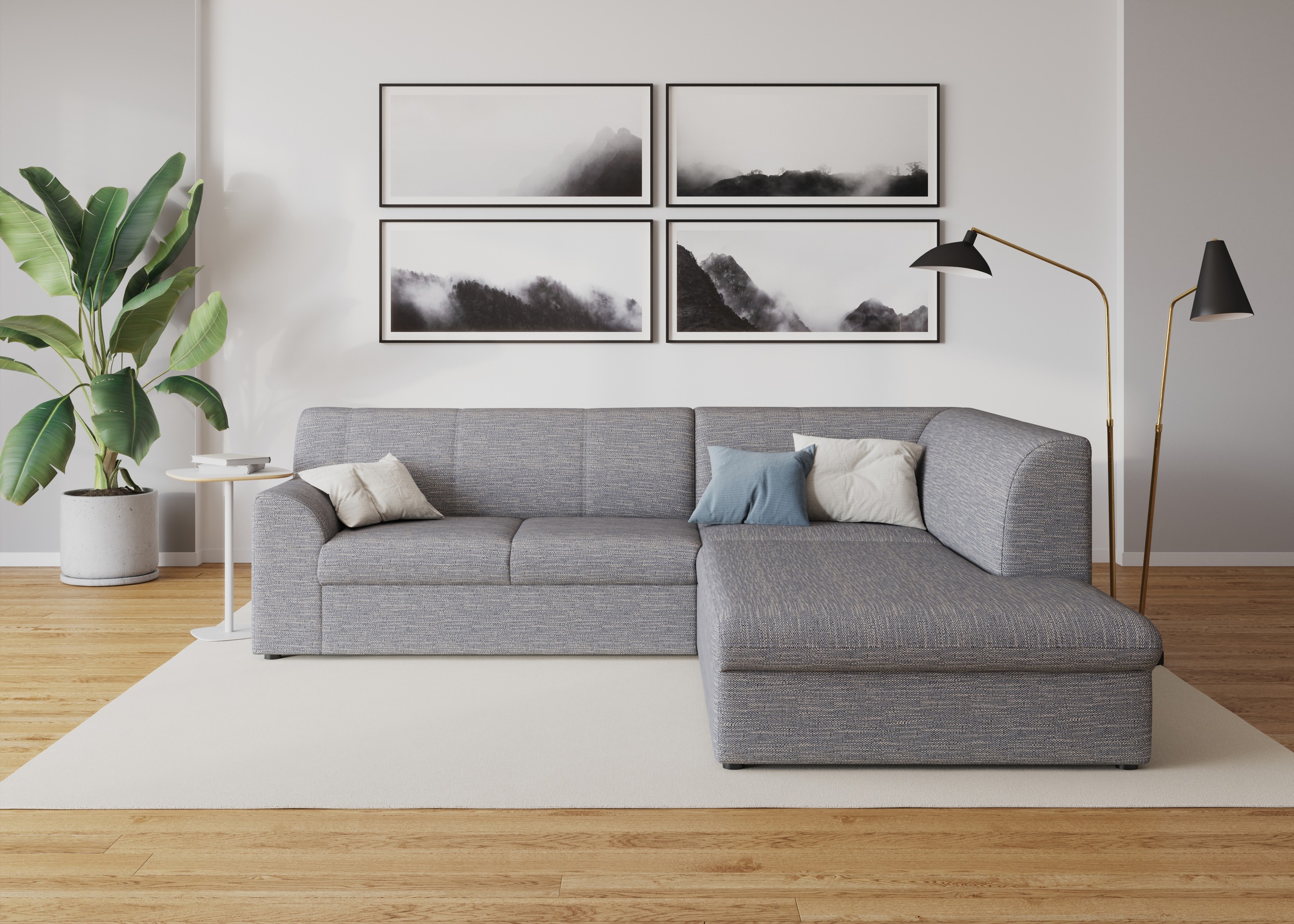 DOMO collection Ecksofa »Topper zeitlos elegant, kompakte Stellmaße, OTTOs günstig online kaufen