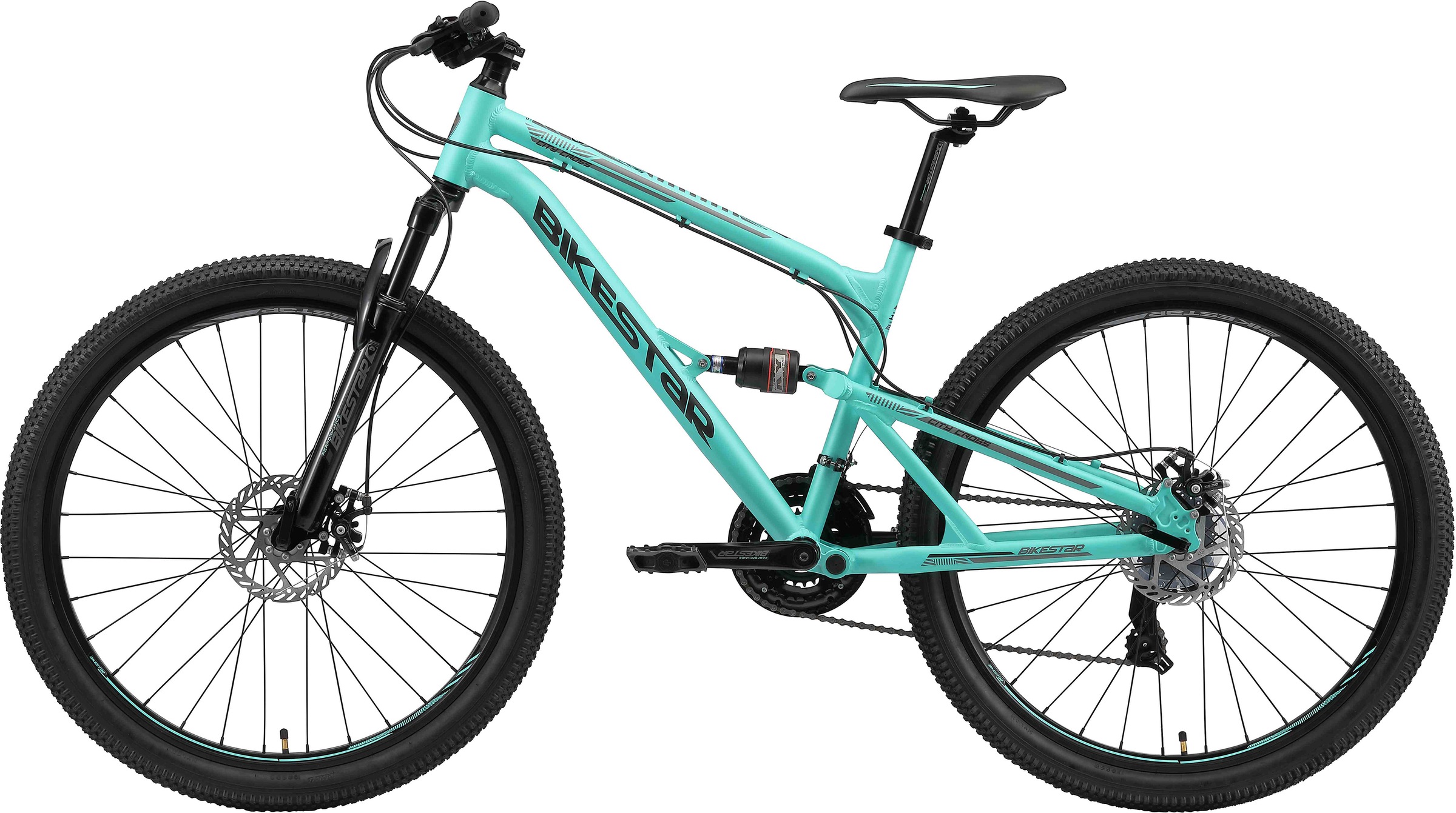 Bikestar Mountainbike 21 Gang Shimano RD-TY300 Schaltwerk Kettenschaltung für Damen und Herren, Kettenschaltung