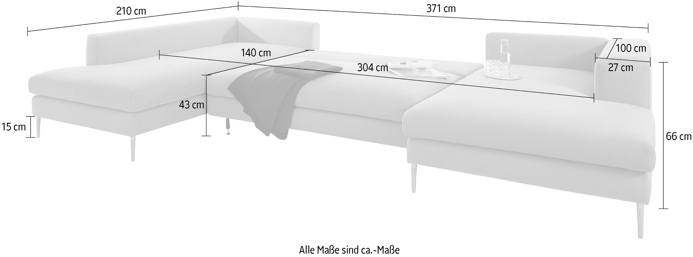 OTTO products Wohnlandschaft "Finnja, U-Form" günstig online kaufen