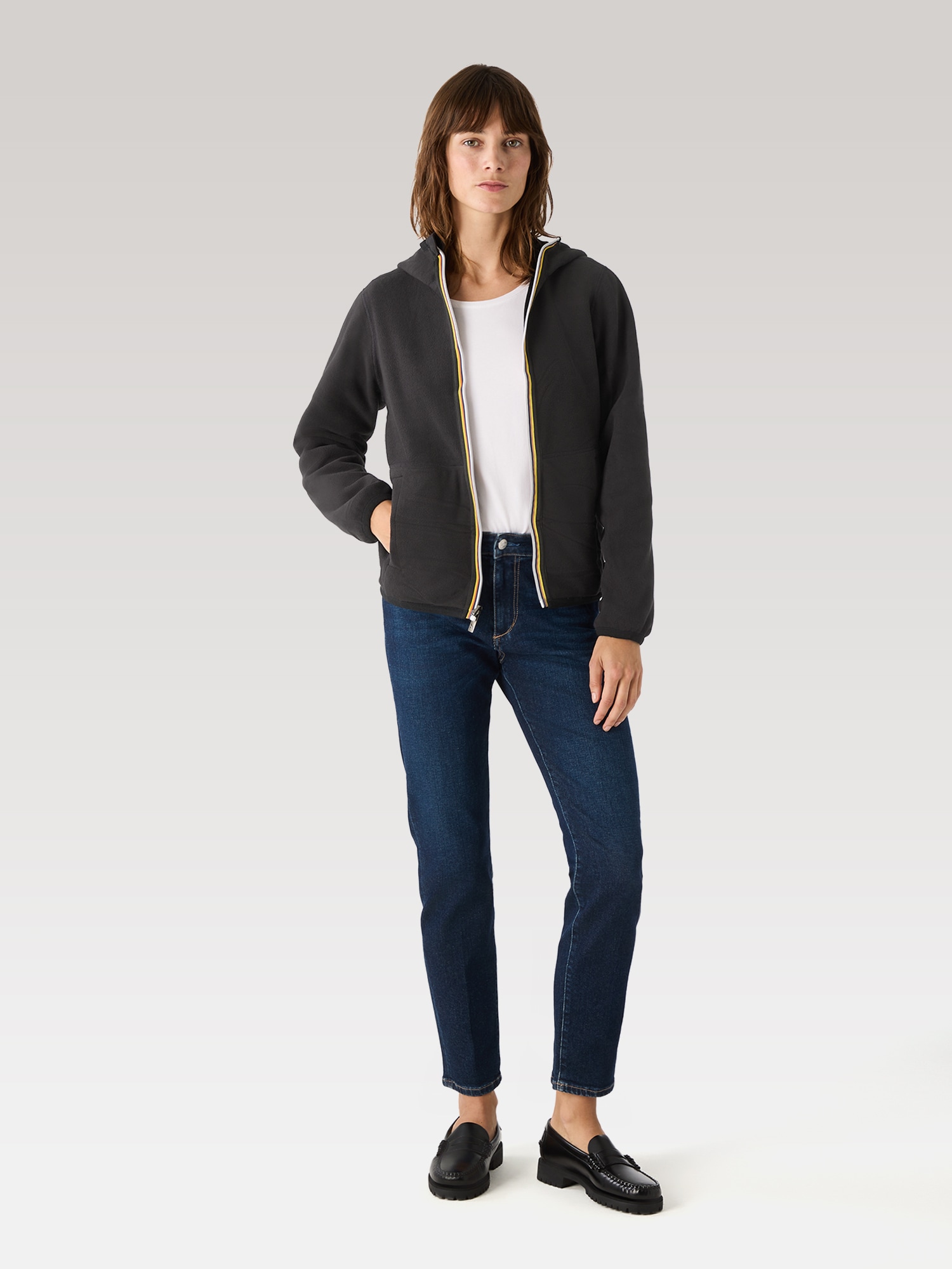 K-WAY Funktionsjacke »K-Way Winterjacke LINN VELOUR POLAR DOUBLE zum Wenden«