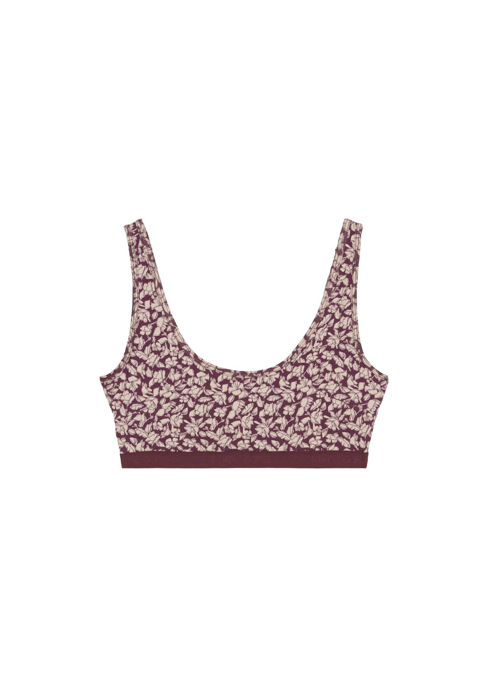 Marc O'Polo Bralette »Essentials«, tiefer Rundhals-Ausschnitt, elastisch, ohne Bügel, Baumwollmix